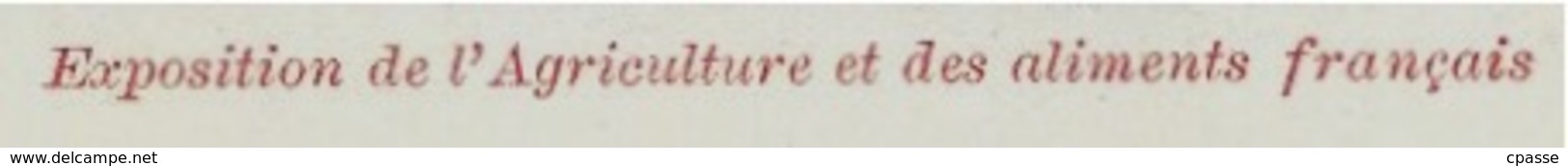 Rare CPA 75 PARIS EXPOSITION UNIVERSELLE De 1900 Exposition De L'Agriculture Et Des Aliments Français (proue Voilier !) - Expositions