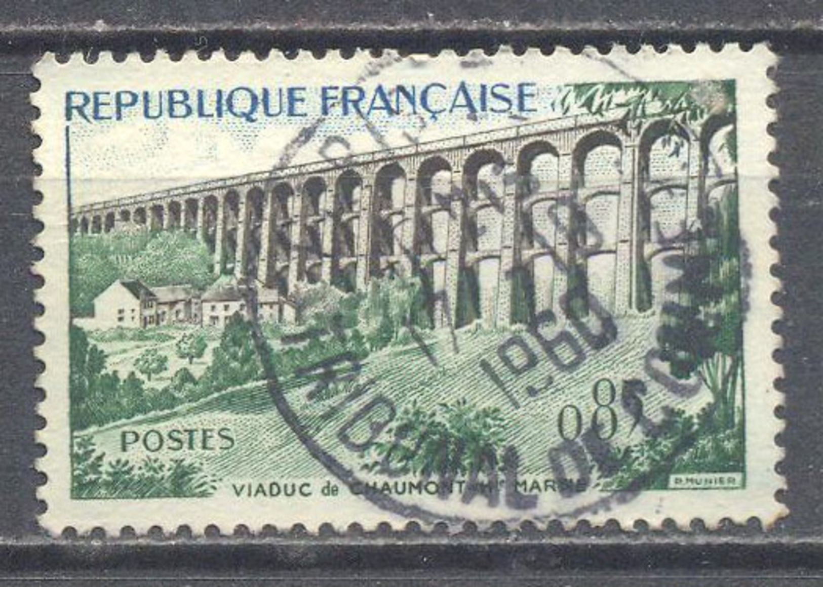 France YT N°1240 Viaduc De Chaumont Oblitéré ° - Oblitérés