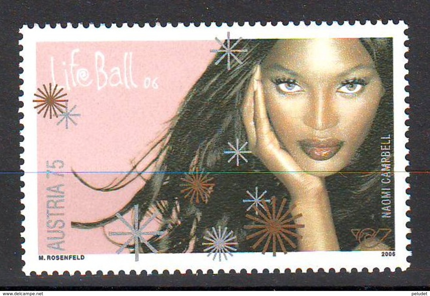 Austria 2006 LIFE BALL - Naomi Campbell MNH ** - Gebraucht