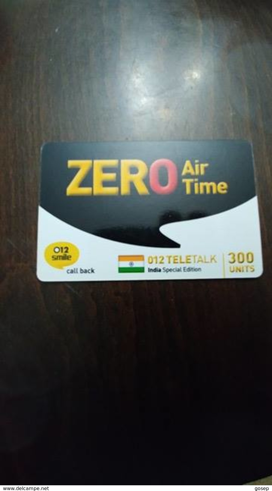 Israel-ZERO-air Time-(26)-012 Teletalk-india Special Edition-(300units)-(012smile Call Back)-out Side - India