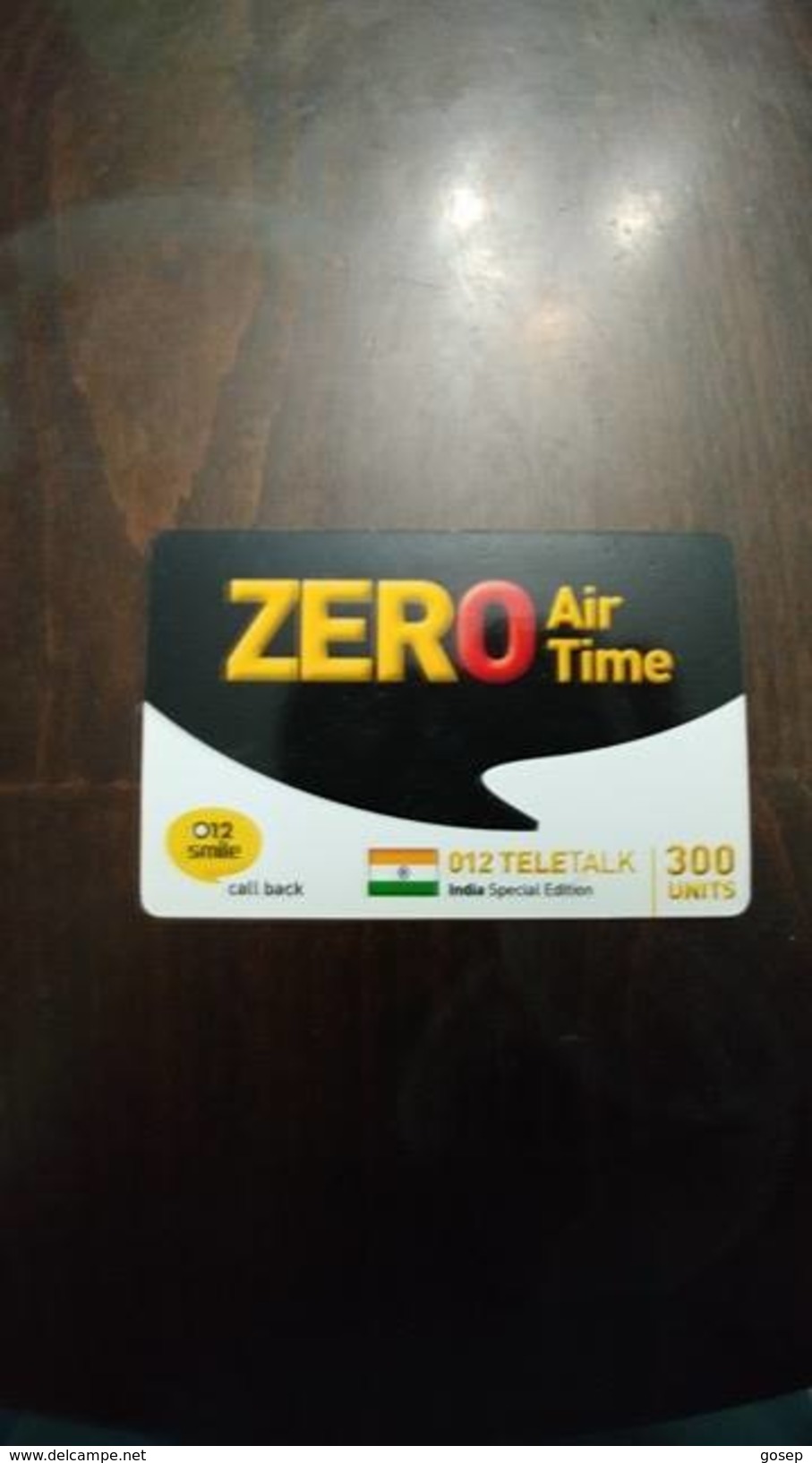 Israel-ZERO-air Time-(27)-012 Teletalk-india Special Edition-(300units)-(012smile Call Back)-out Side - Indien