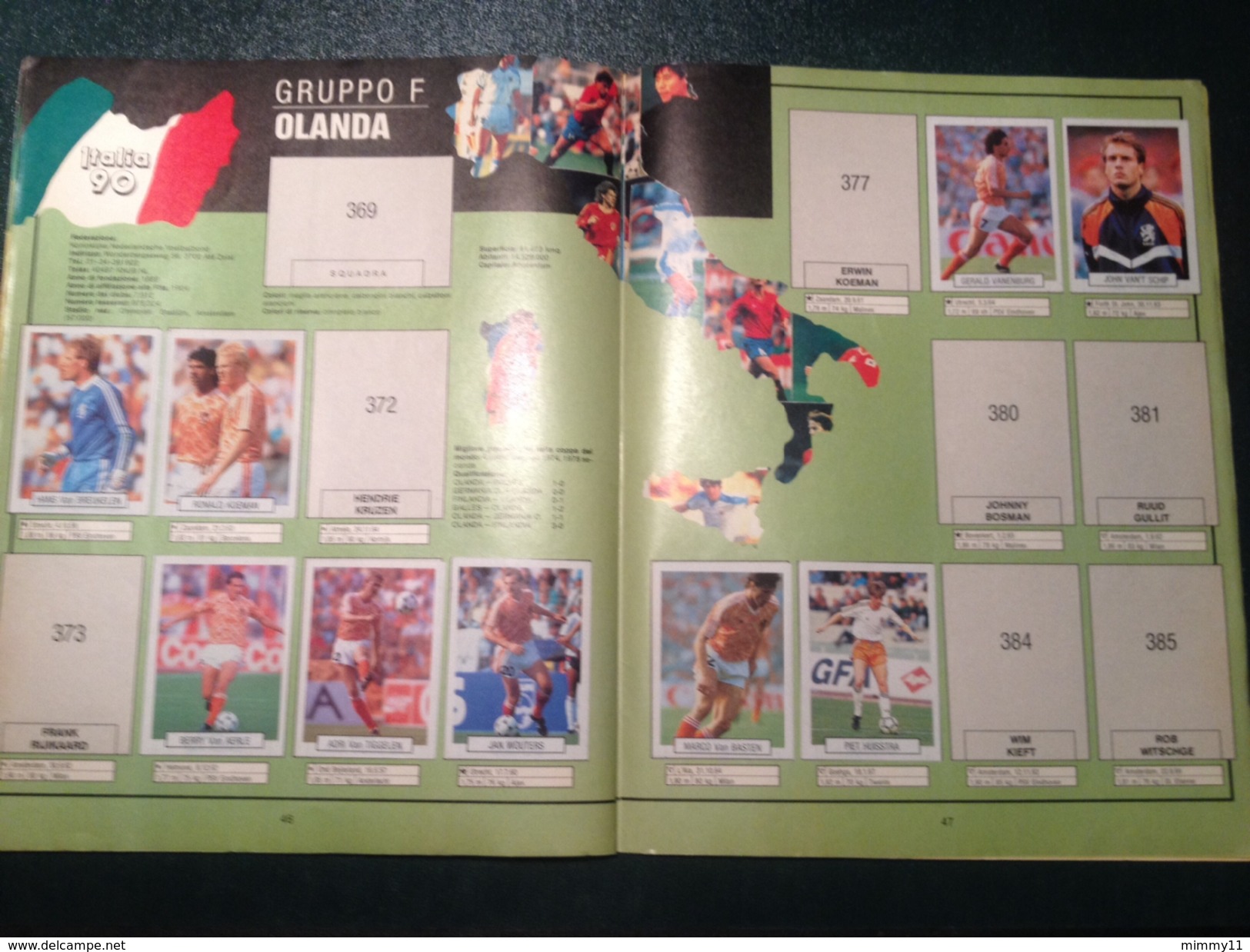 Album Italia '90 - Non Completo - Edizione Italiana