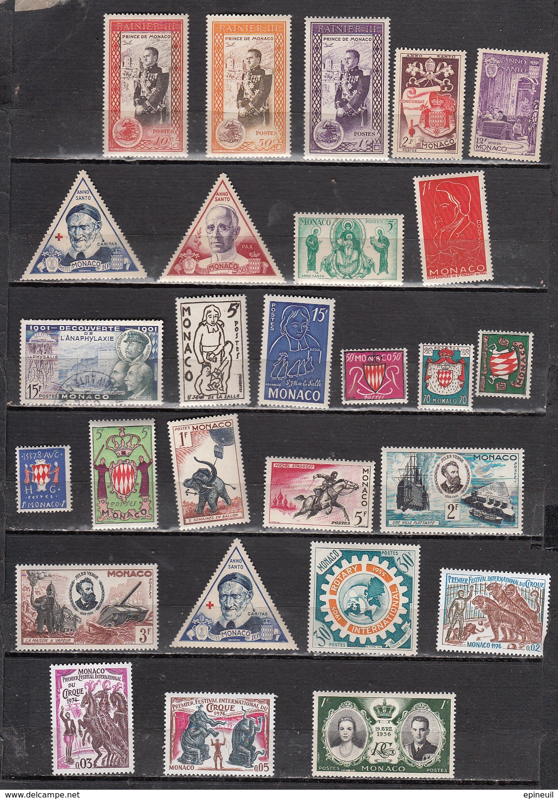 MONACO * LOT DE 27 TIMBRES DONT 338 337 358 396 404 - Collections, Lots & Séries