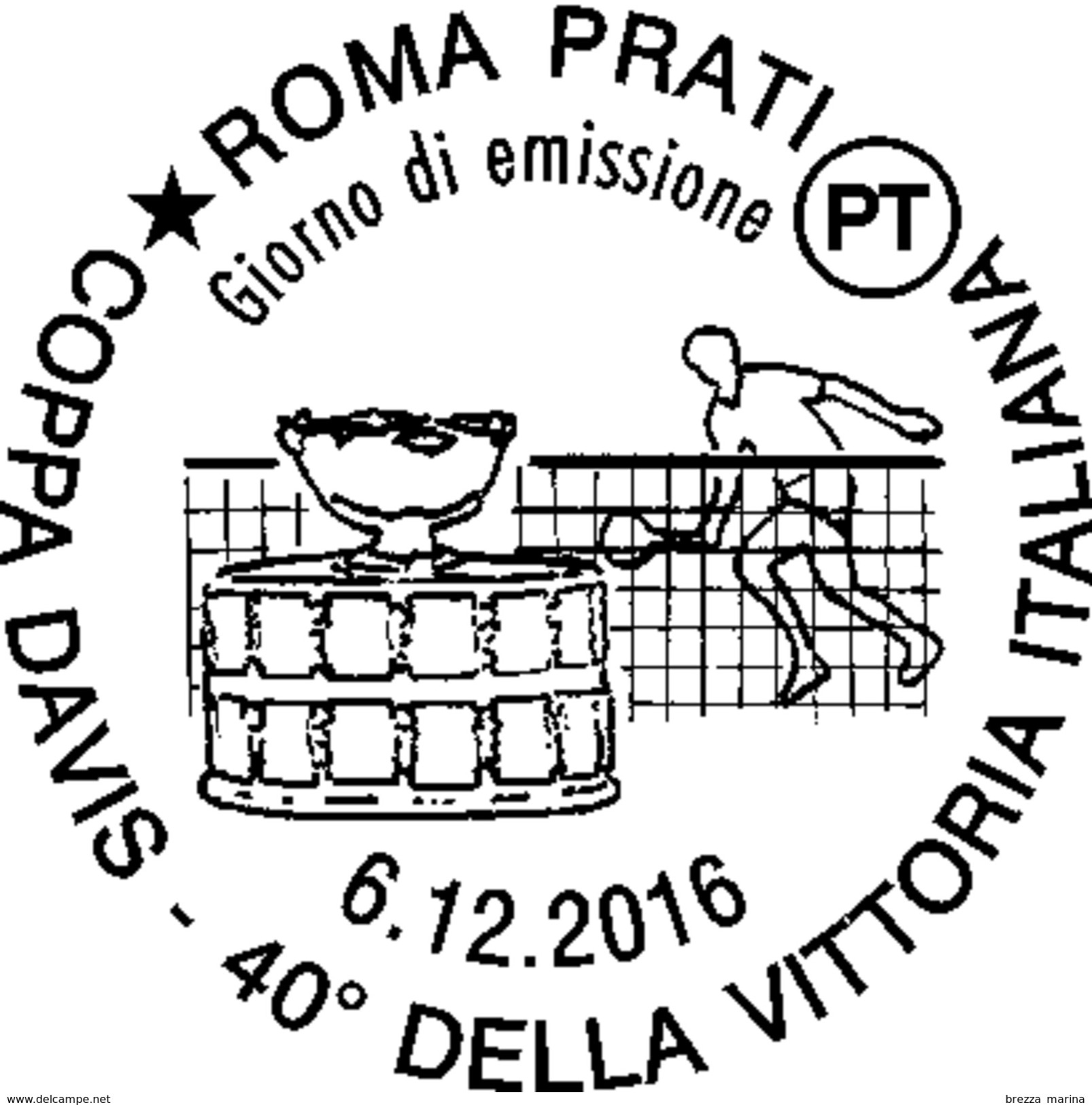 Nuovo - MNH - ITALIA - 2016 - 40 Anni Della Vittoria Dell'Italia In Coppa Davis - Coppa Davis E Tennista - 0,95 &euro; - 2011-20:  Nuevos