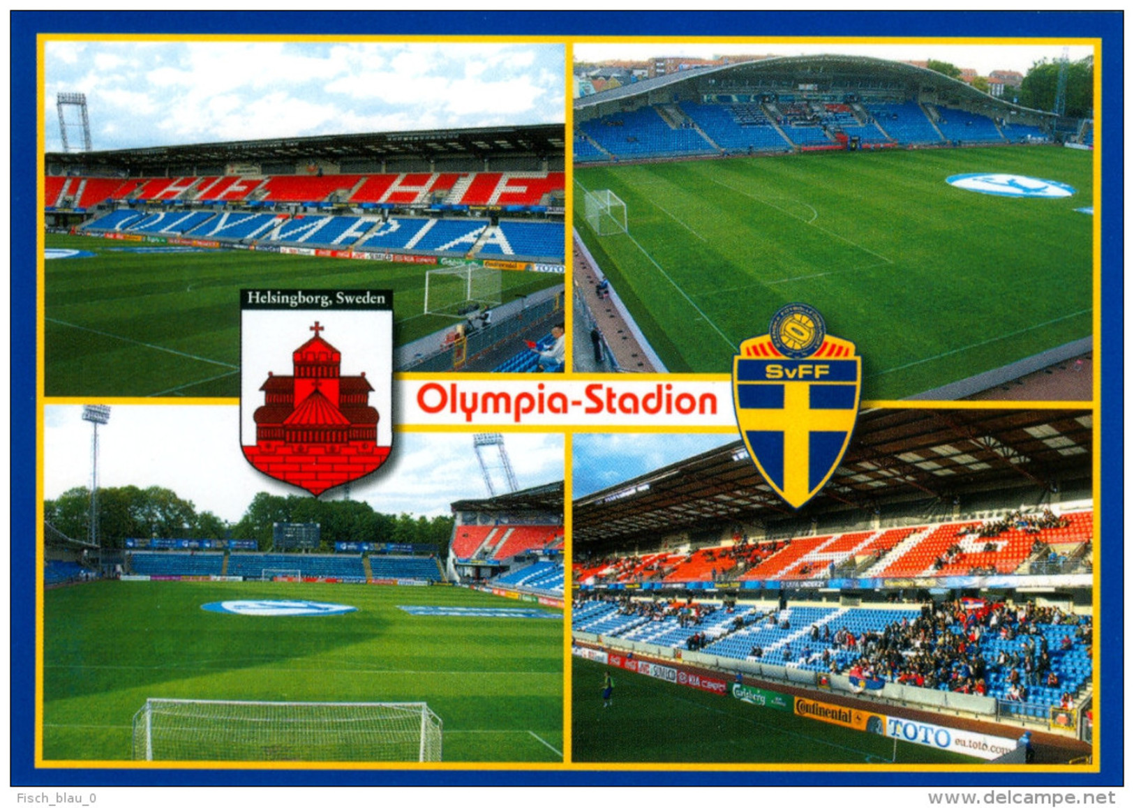 1) AK Olympia Stadion Postkarte Helsingborg Helsingborgs IF Schweden Sweden Sverige Svenska HIF Fotball Fotboll Stadium - Fussball