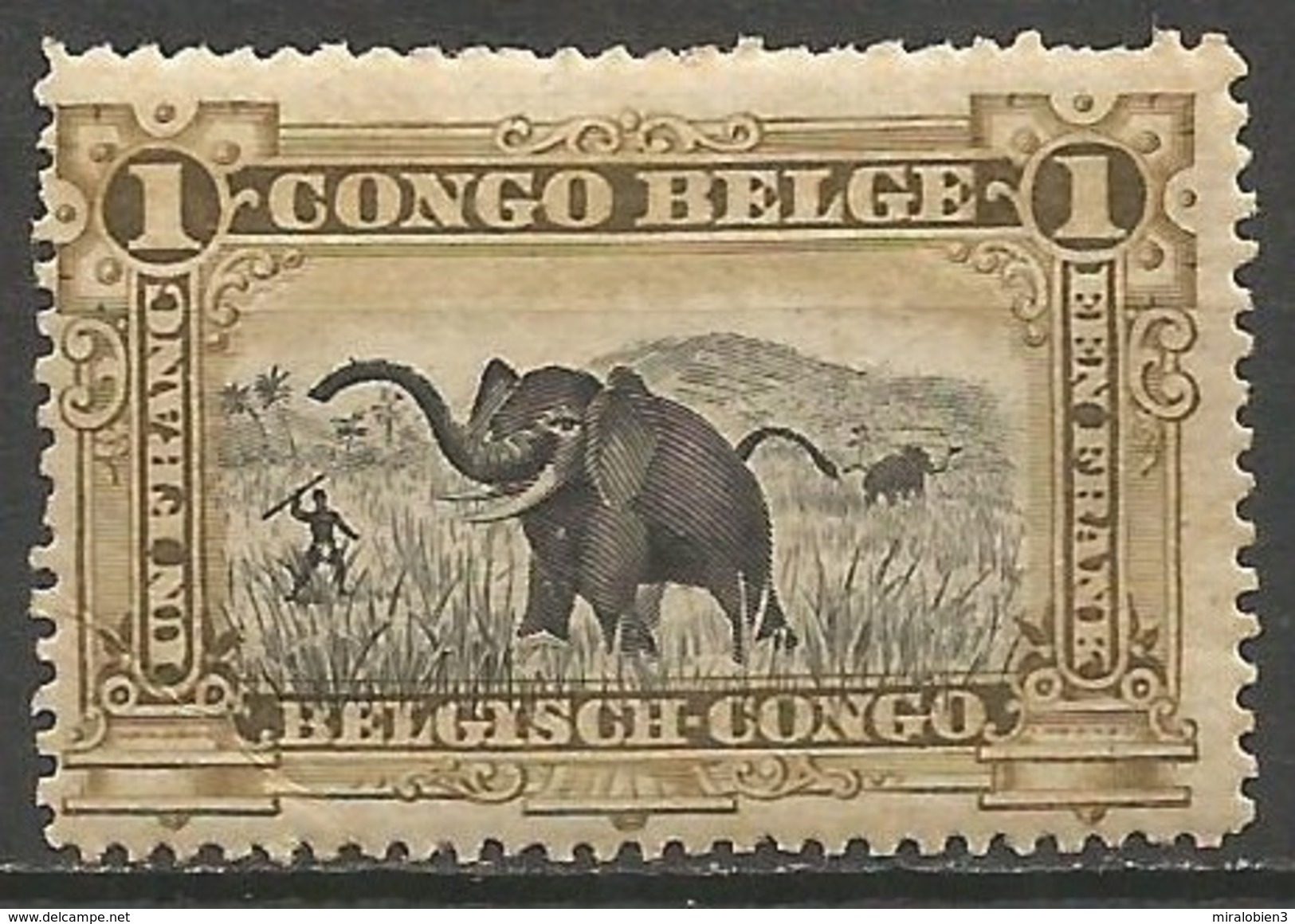 CONGO BELGA YVERT NUM. 70 * NUEVO CON FIJASELLOS - Unused Stamps