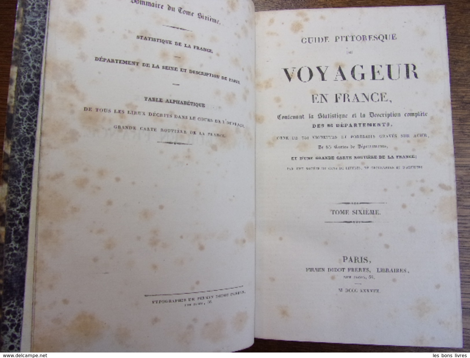 GUIDE PITTORESQUE DU VOYAGEUR EN FRANCE Paris, La Seine 51 Gravures + Carte 1838 - 1701-1800