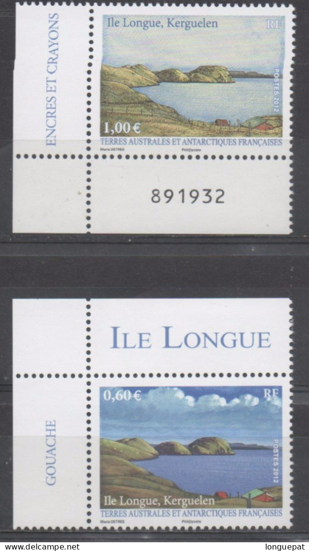 T.A.A.F. : L´Île Longue (Kerguelen) : Dessins à La Guache Et à L´encre - - Unused Stamps