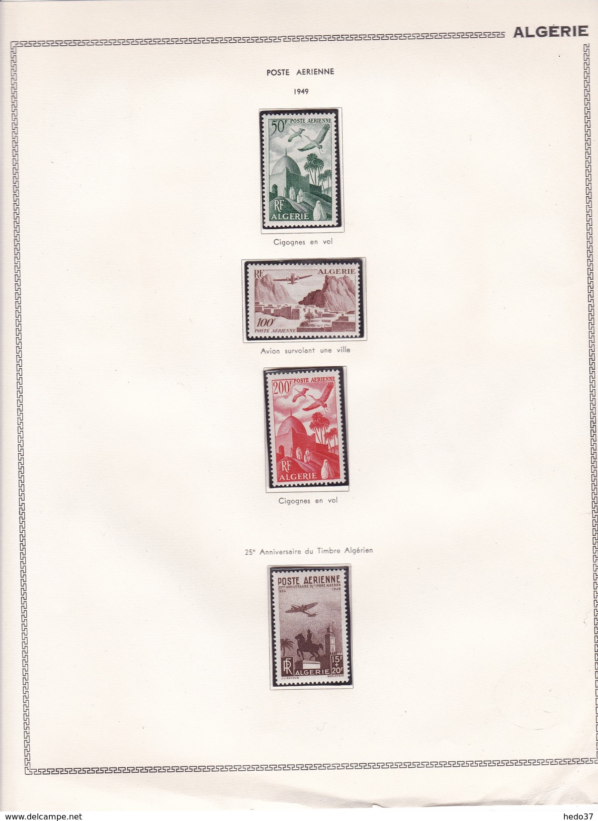 Algérie - Collection Vendue Page Par Page - Timbres Neufs */** / Oblitérés- Qualité B/TB - Airmail