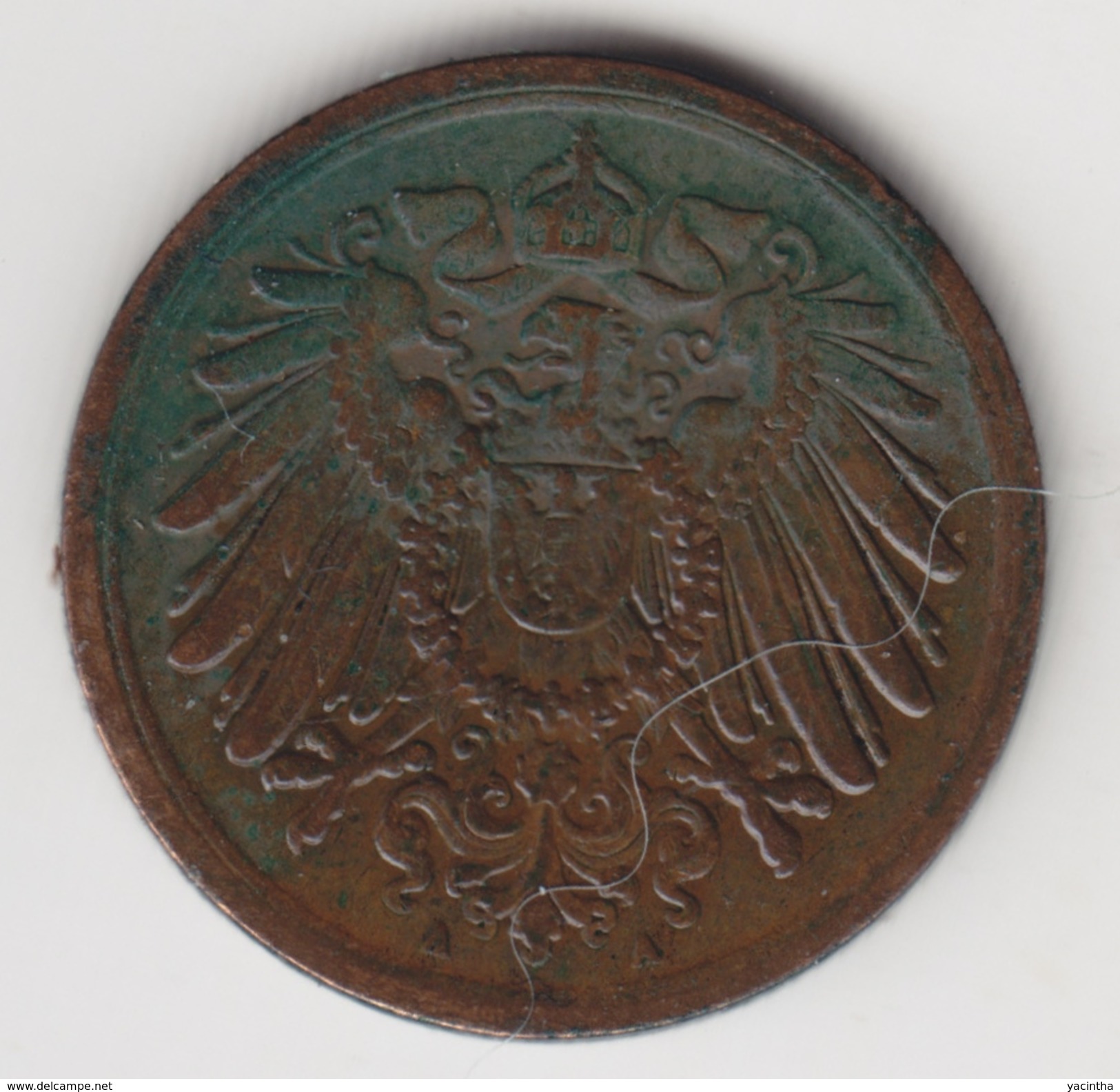 @Y@    Duitsland   1 Pfennig  1908 A   (4441) - 1 Pfennig