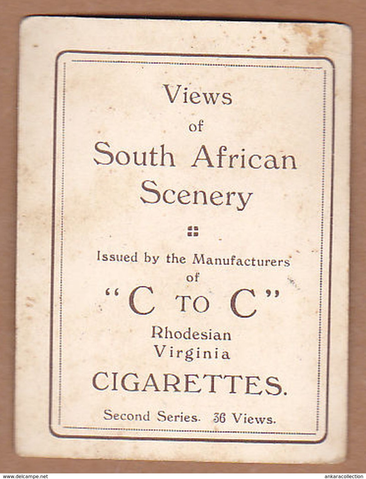 AC - TUGELA FALLS COLENSO NATAL VIEWS OF SOUTH AFRICAN SCENERY RHODESIAN VIRGINIA CIGARETTES - Autres & Non Classés