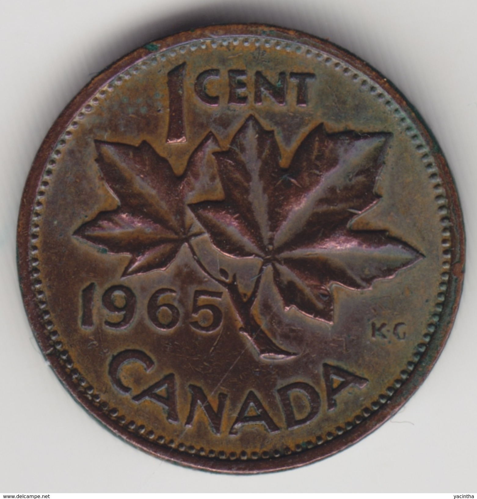 @Y@    Canada  1 Cent  1965     (4452) - Canada