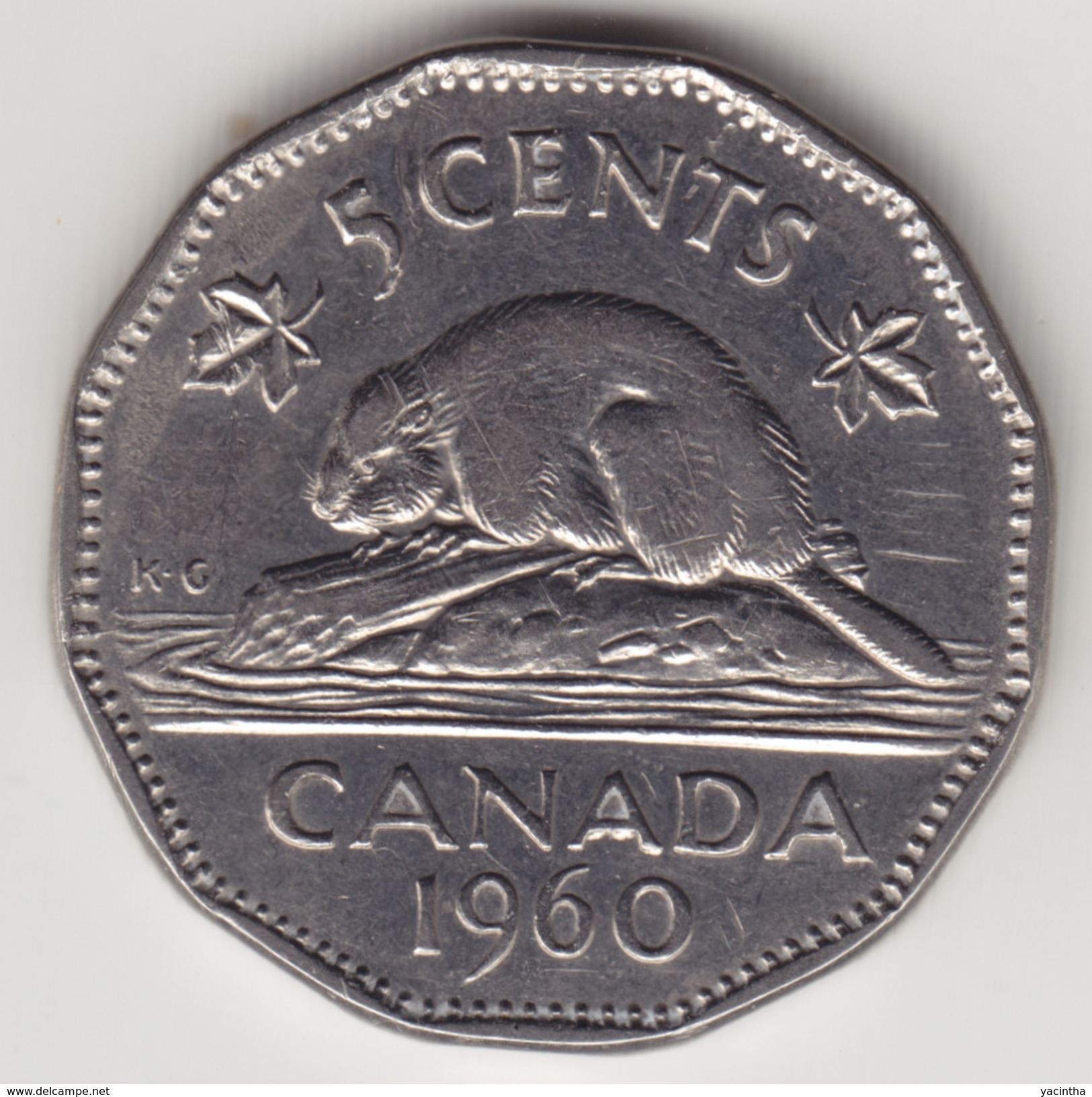 @Y@    Canada    5 Cents  1956    (4458) - Canada