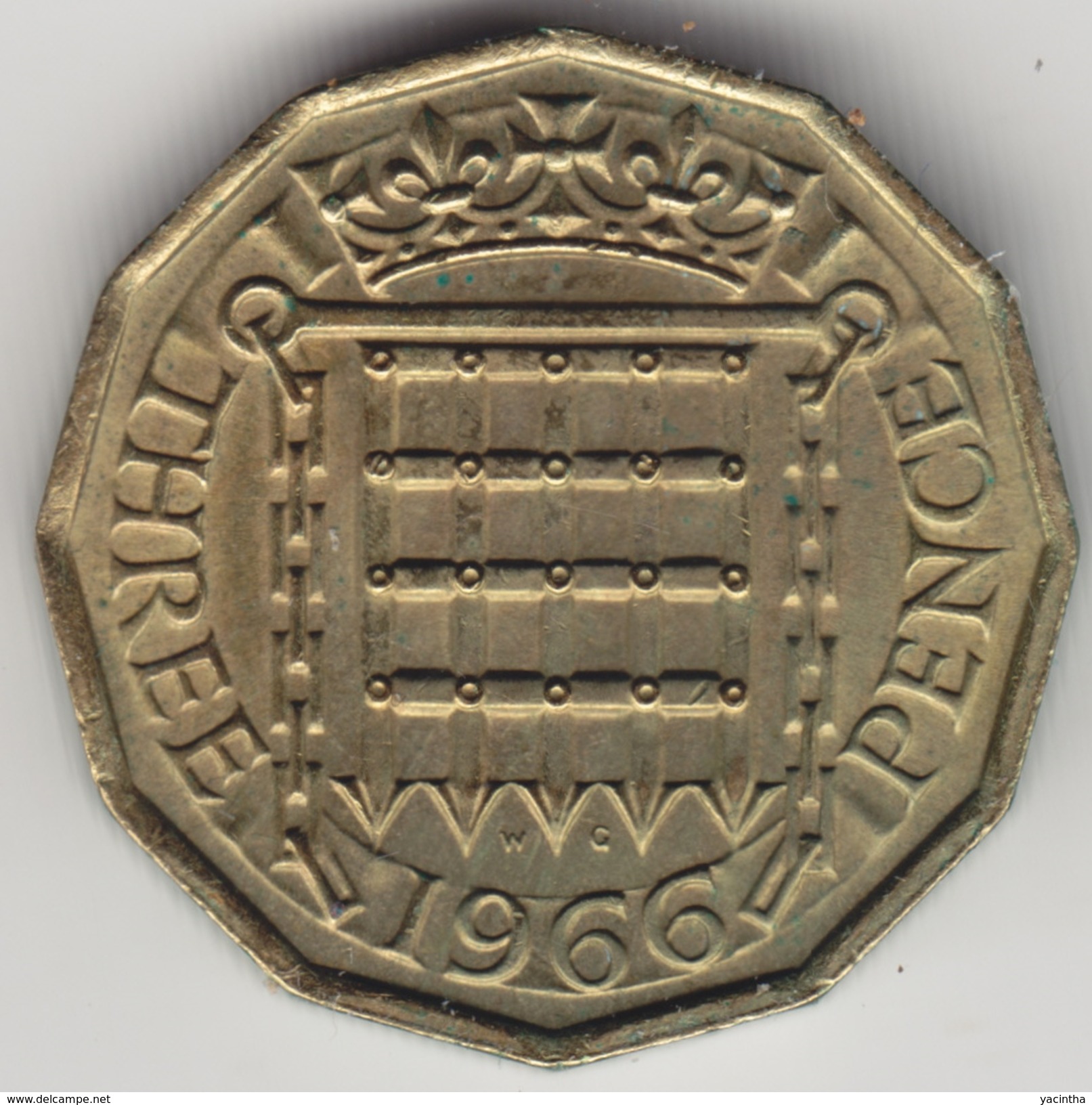 @Y@   Groot Brittanië   3 Pence  1966    (4464) - Andere & Zonder Classificatie