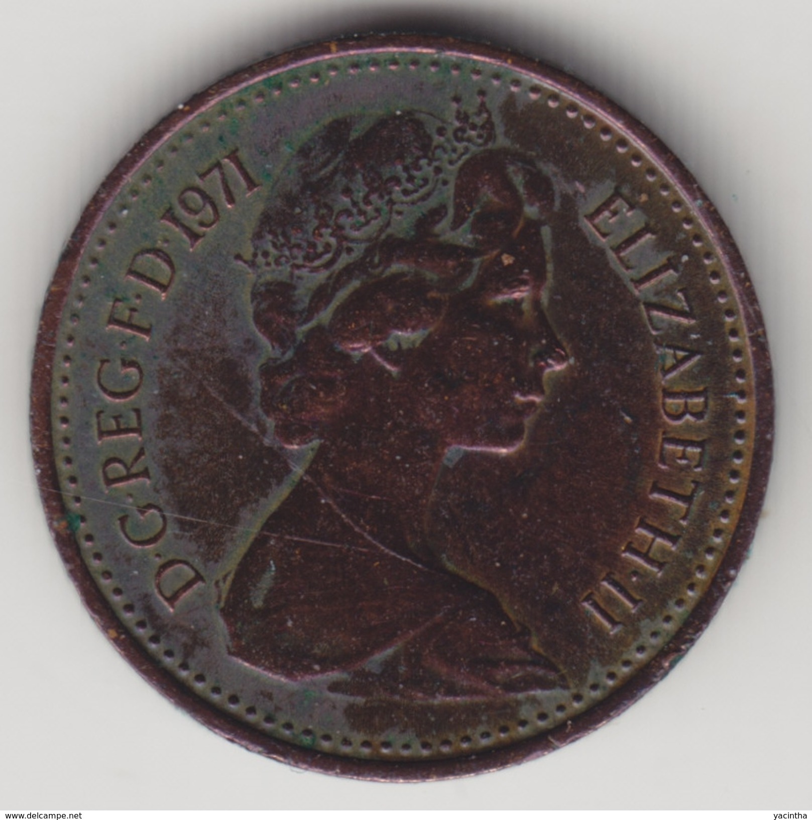 @Y@   Groot Brittanië    1/2  New Penny  1971    (4466) - Andere & Zonder Classificatie