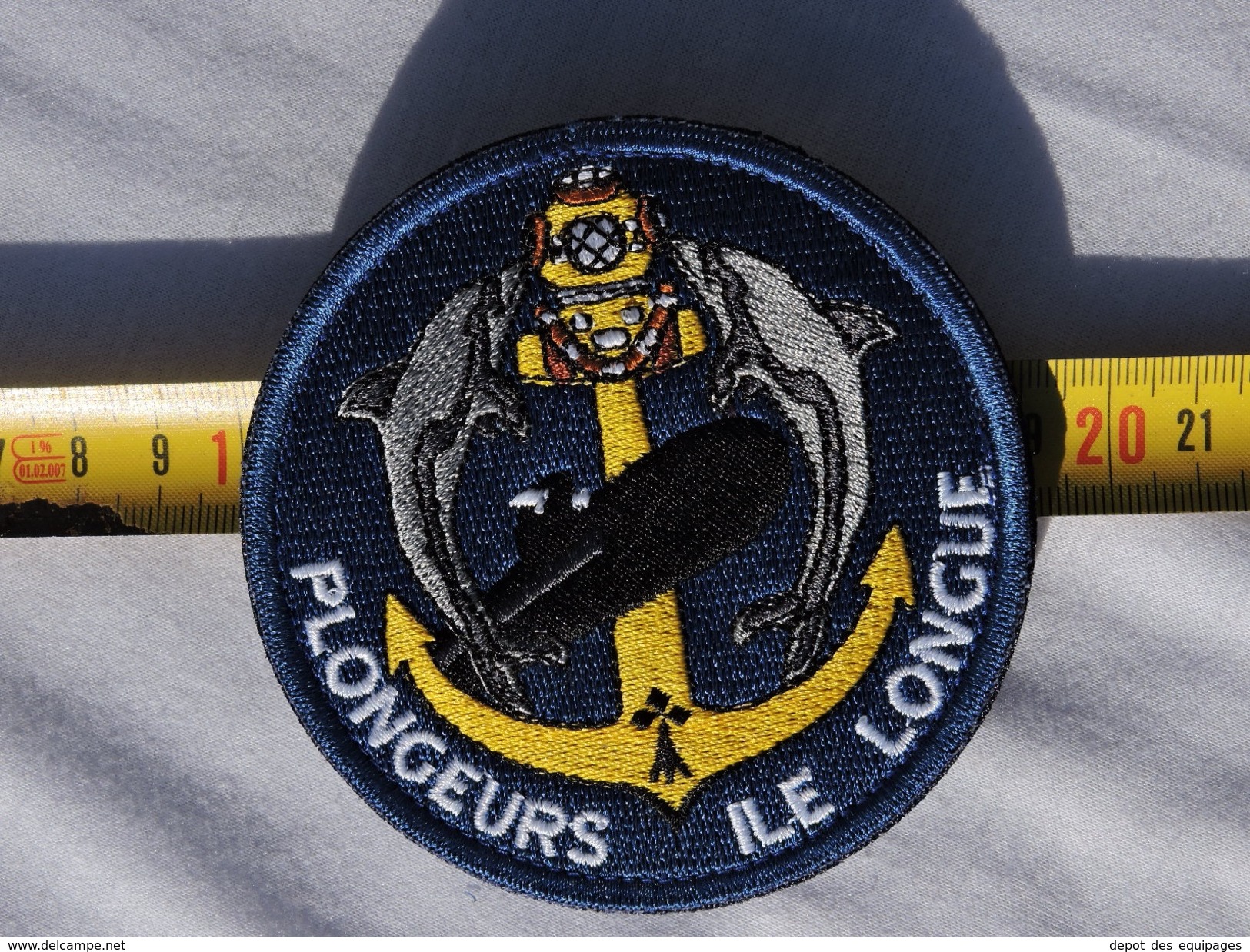 PLONGEURS ILE LONGUE - RARE PATCH -  100% état Neuf - Marine