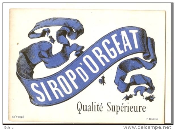 étiquette   -1910/30 - Sirop D'Orgeat - - Autres & Non Classés