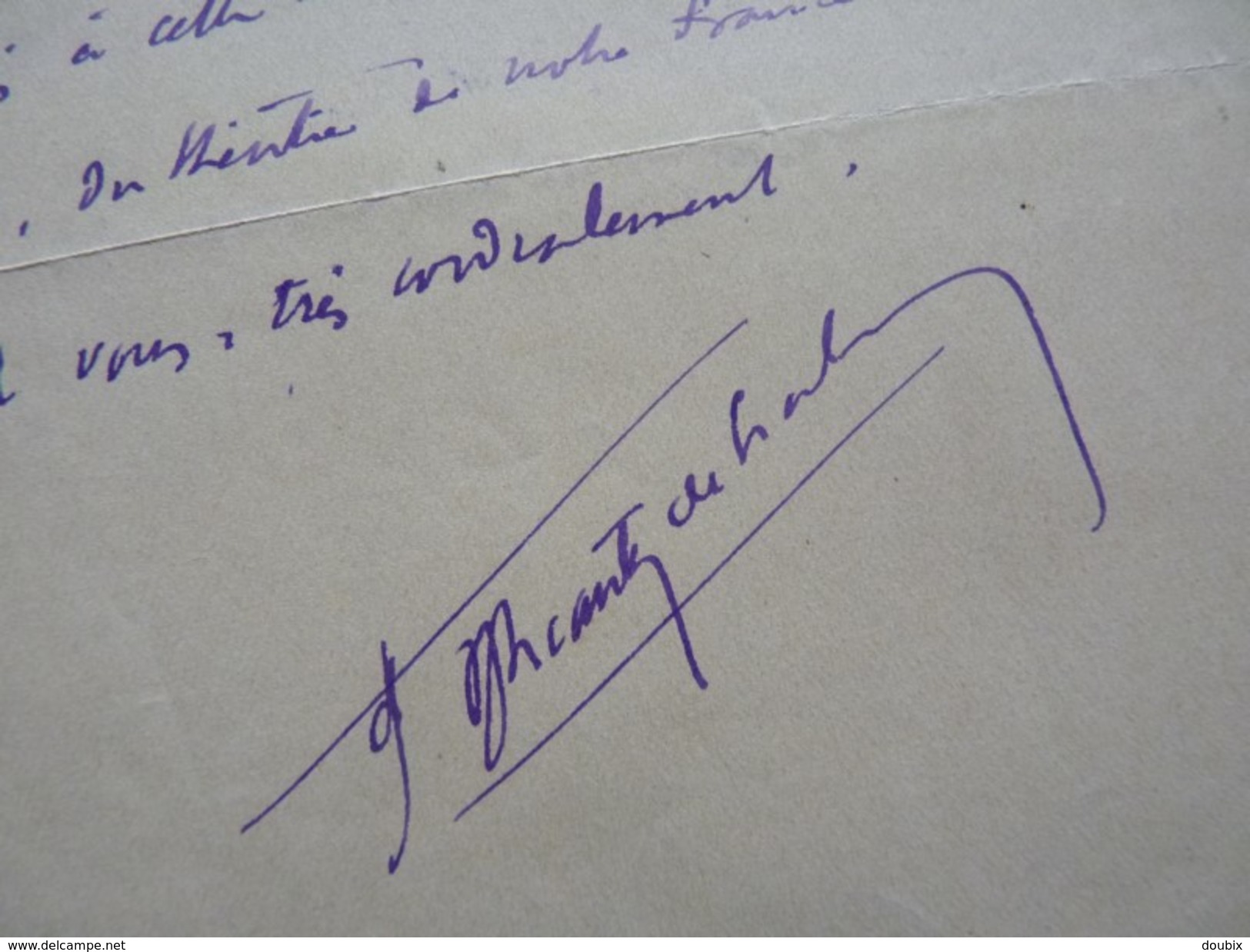 Alcanter De BRAHM (1868-1942) POINT D´IRONIE. Critique D´art. Historien PARIS. Autographe - Other & Unclassified
