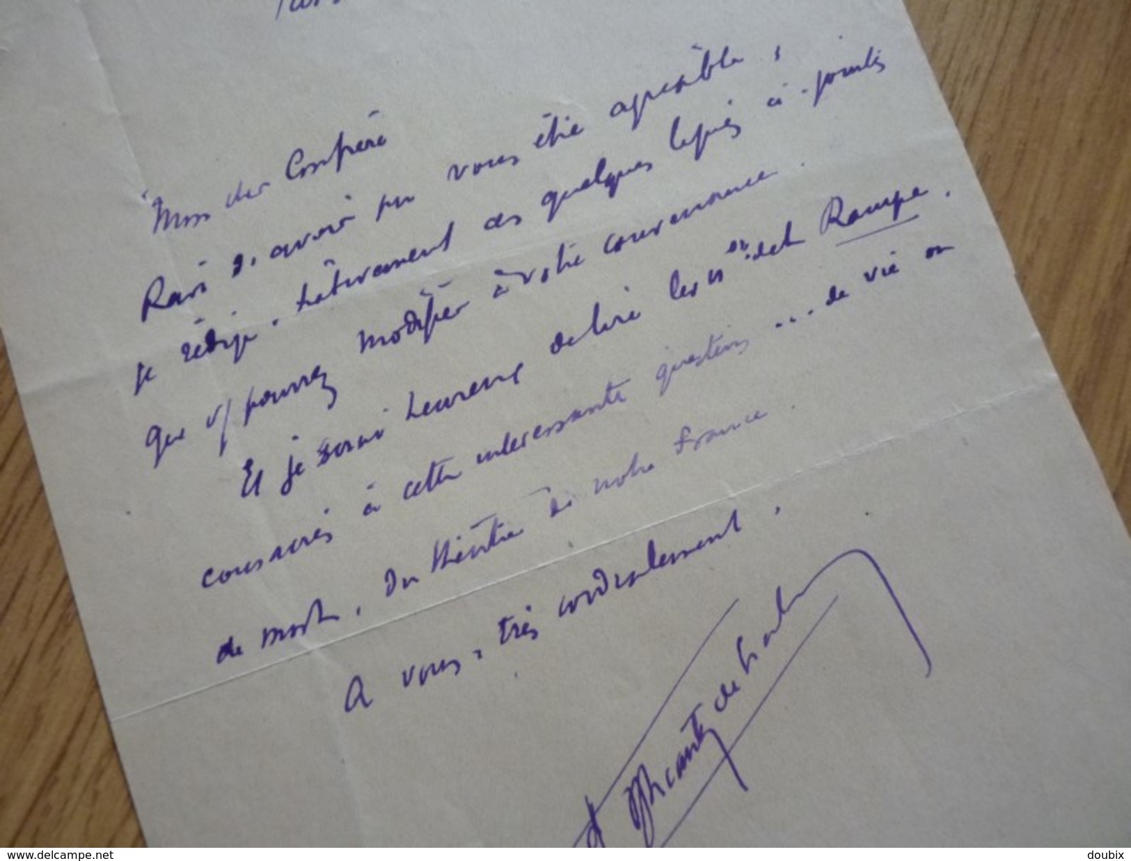 Alcanter De BRAHM (1868-1942) POINT D´IRONIE. Critique D´art. Historien PARIS. Autographe - Other & Unclassified