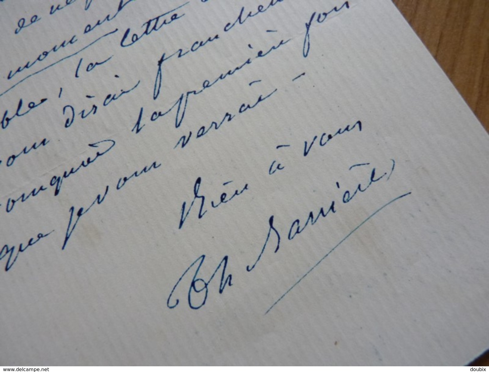 Théodore BARRIERE (1821-1877) Auteur Dramatique. Vaudeville. AUTOGRAPHE - Altri & Non Classificati