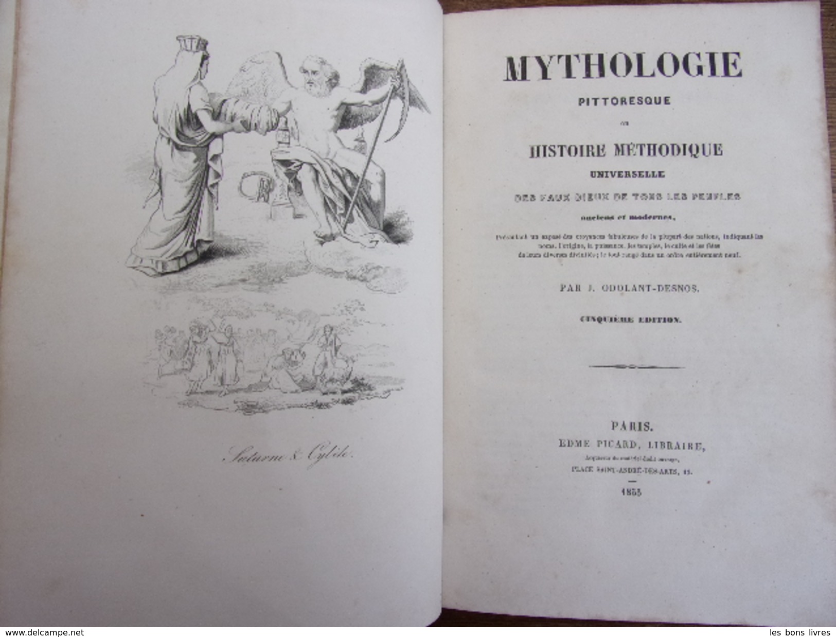 MYTHOLOGIE PITTORESQUE  J.Odolant- Desnos 30 Planches ( Rare ) - 1701-1800