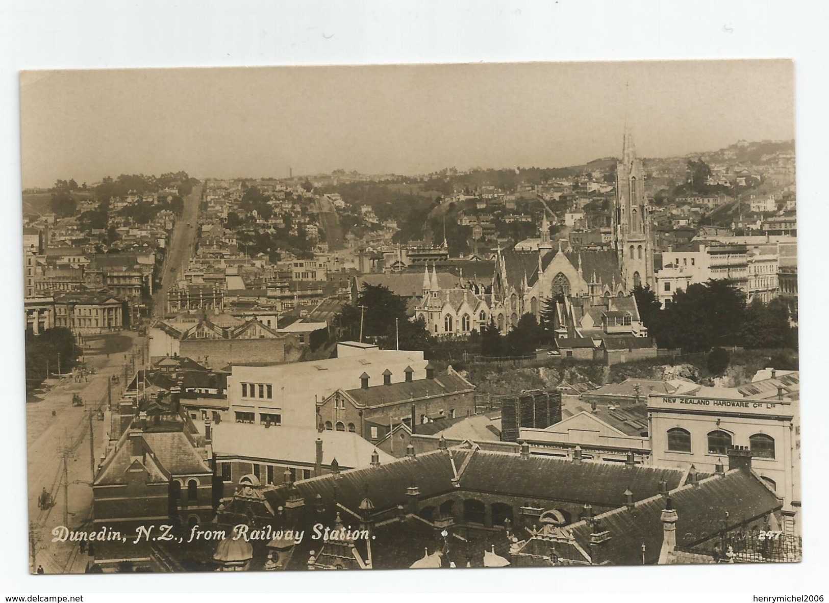 Nouvelle Zélande - New Zealand Dunedin From Railway Station Ed Tanner Bros Wellington - Nueva Zelanda