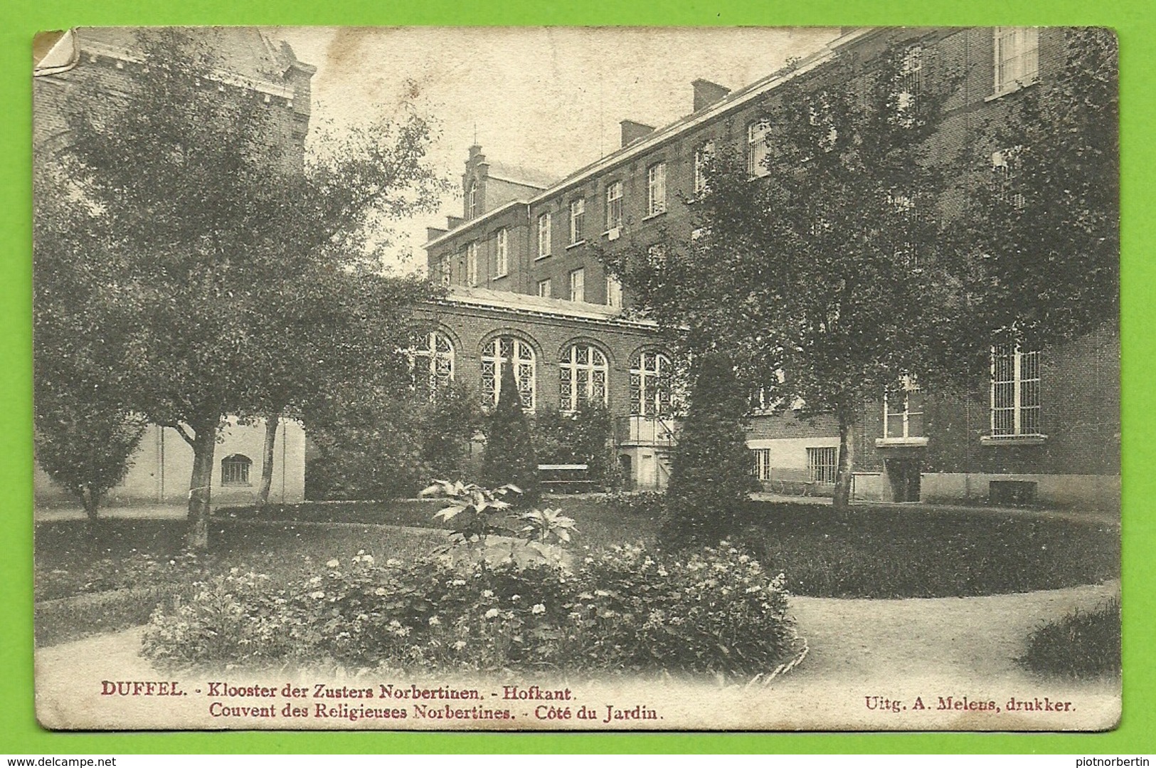 DUFFEF  / Klooster Der Zusters Norbertinen - Hofkant  / / Couvent Des Religieuses Norbertines Cote Jardin(1908) (bl J) - Duffel