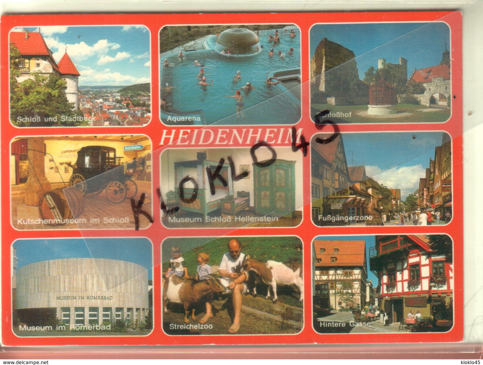 Allemagne - Heidenheim - Multi-View Multivues  9 Vues Couleur - Aquarena , Schlosshof , Museum Schloss Hellenstein ... - - Heidenheim