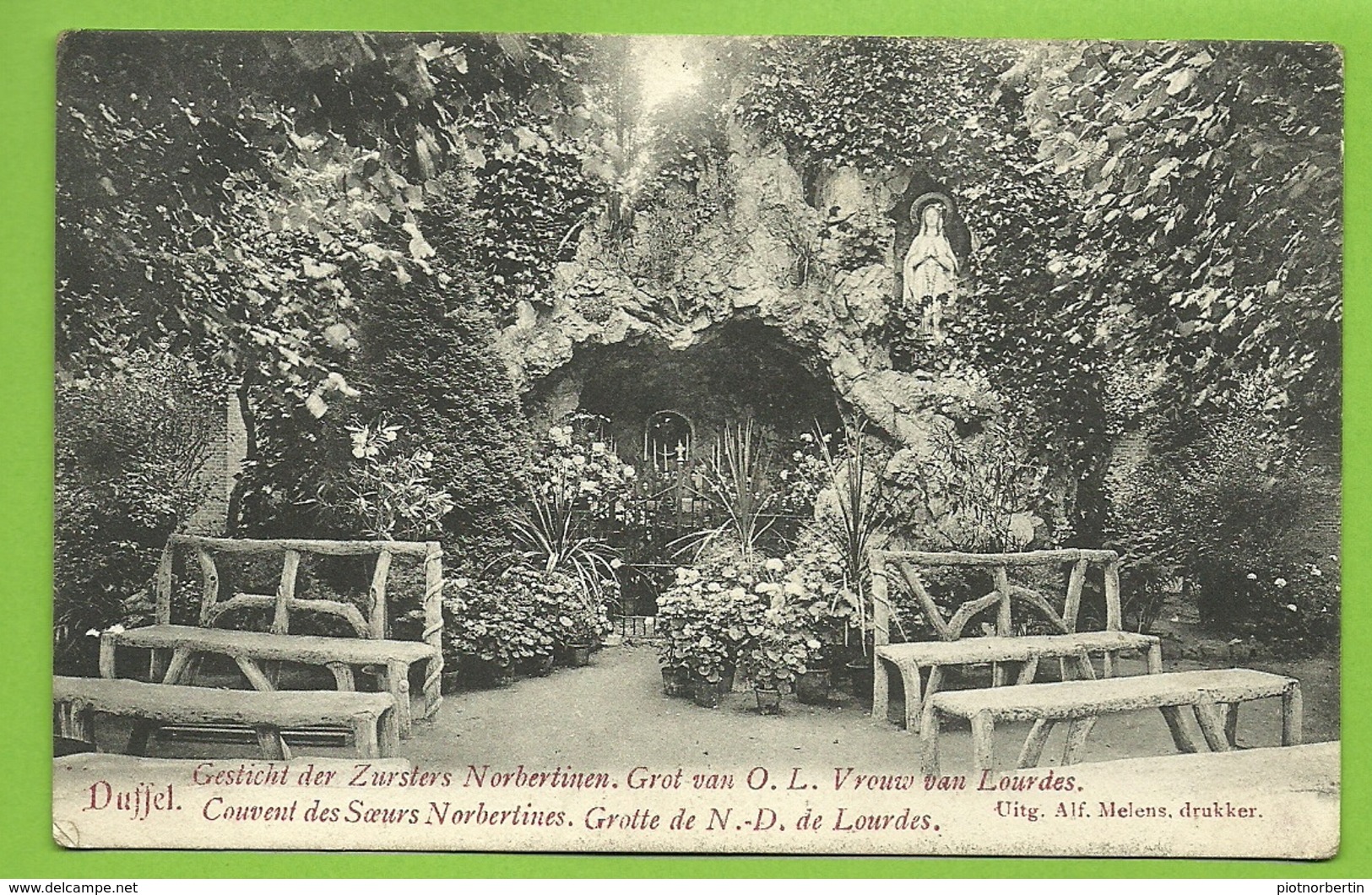 DUFFEF  / Klooster Der Zusters Norbertinen - Grot / / Couvent Des Religieuses Norbertines Grotte (1908) (bl L) - Duffel