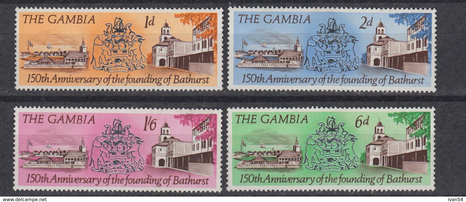 THE GAMBIA : 221-24 MNH **  : Bathurst (1966) - Gambie (1965-...)