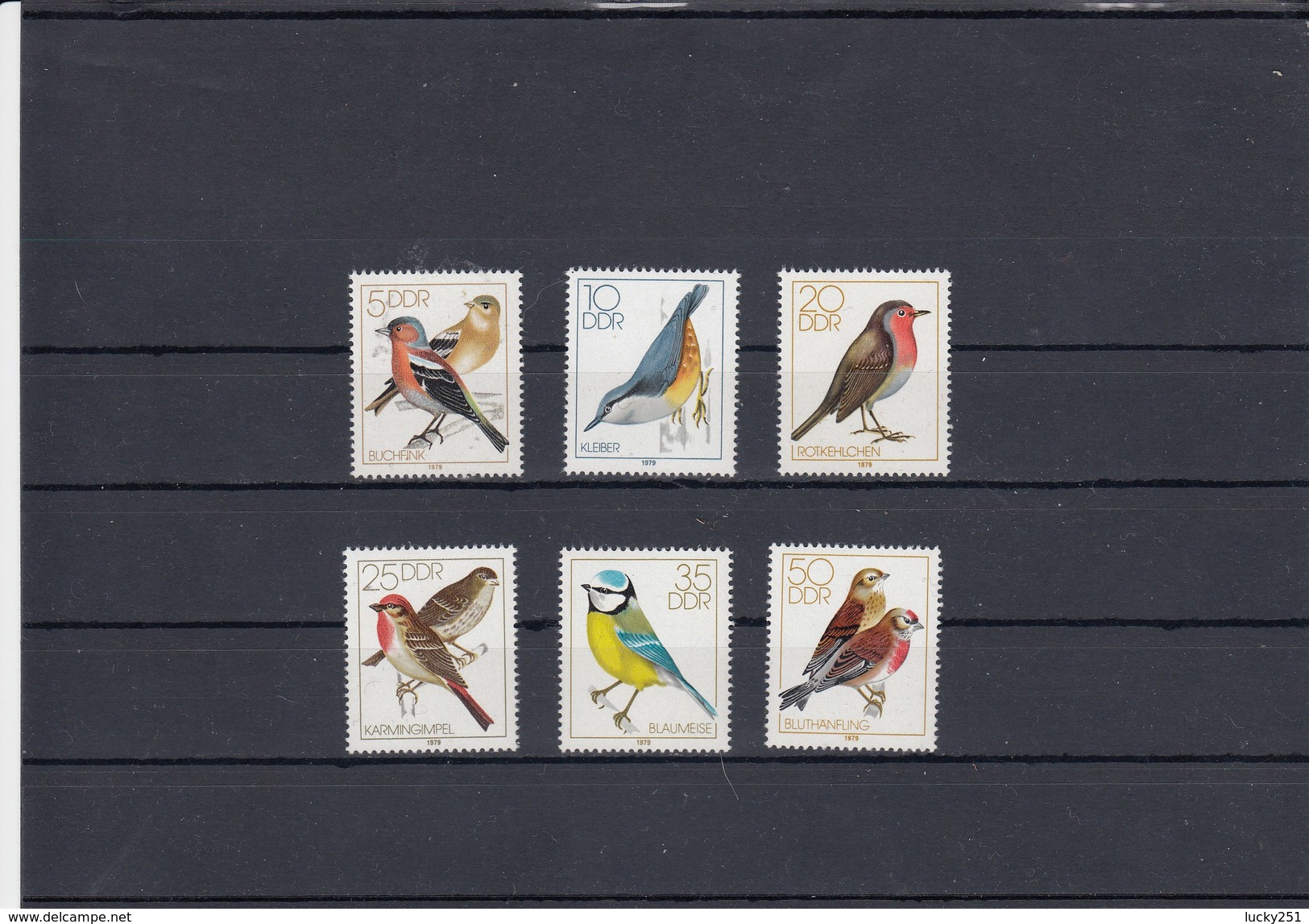 Allemagne Orientale - Oiseaux, Neuf**, Année 1979. N° Y.T. 2056/2061 - Unused Stamps