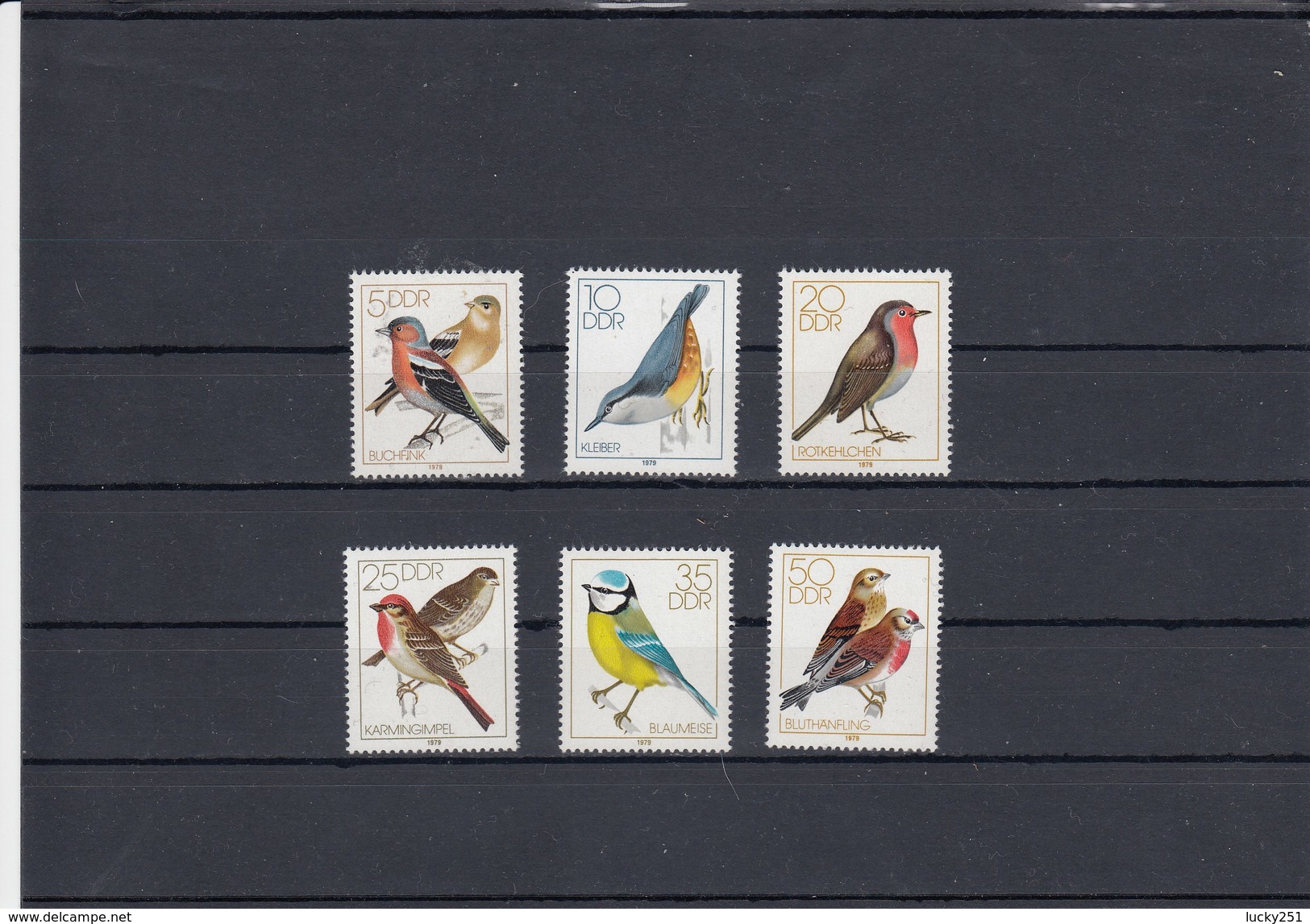 Allemagne Orientale - Oiseaux, Neuf**, Année 1979. N° Y.T. 2056/2061 - Ungebraucht