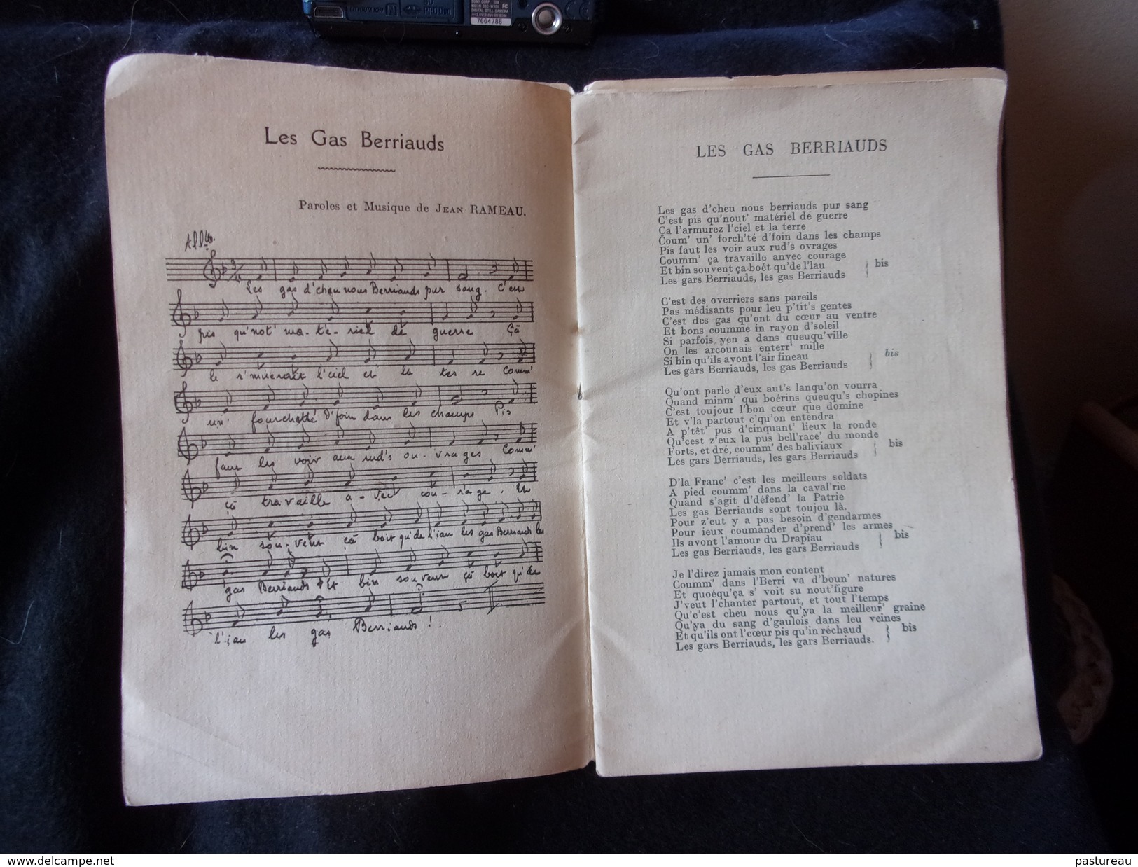 Livret.Les Chansons Dardelantes Du Berry Par Jean Rameau .12 Chansons Et Partitions Imp : Bourges Veuve Tardy . 7 Scans. - Autres & Non Classés