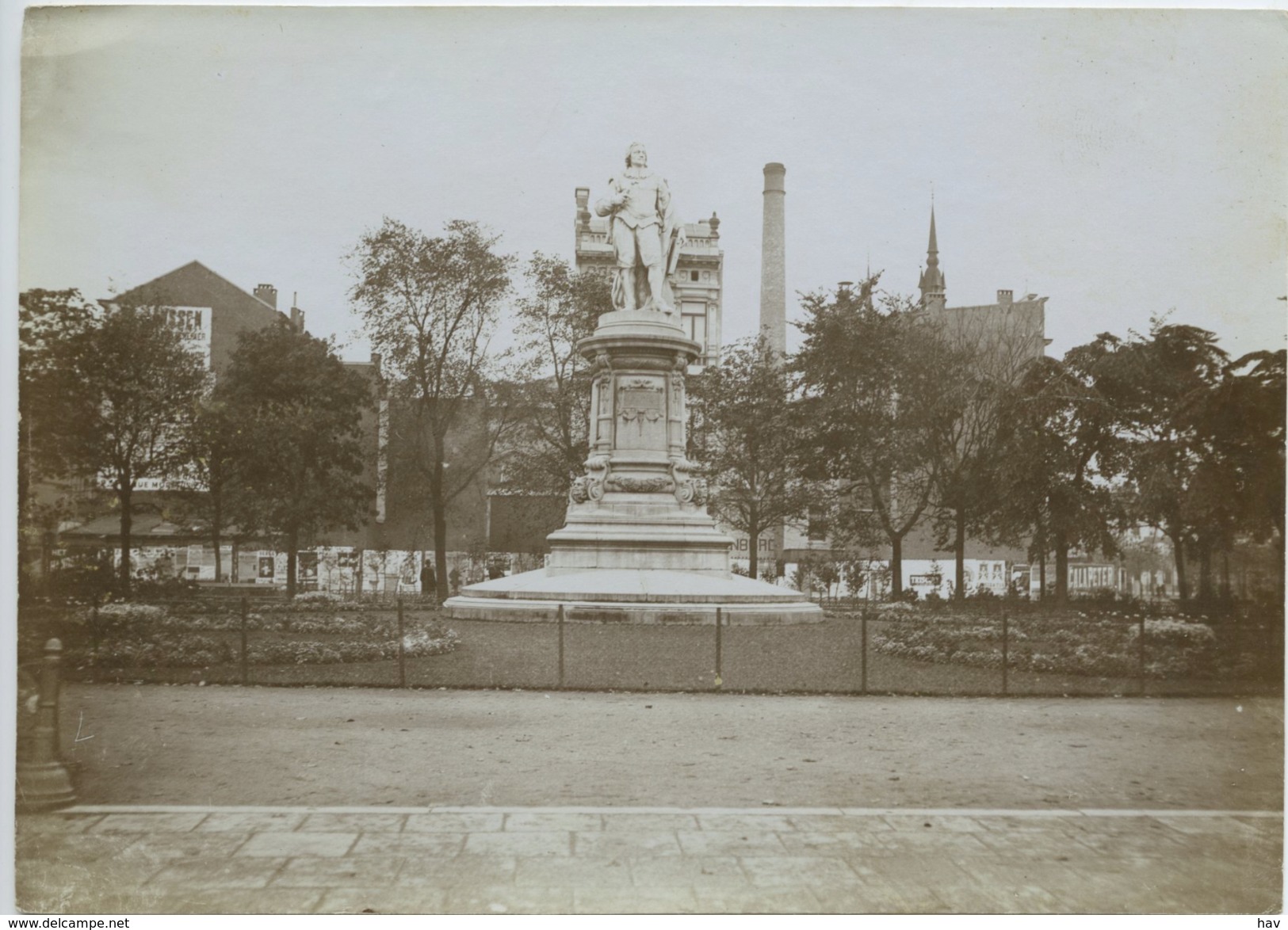 Antwerpen Standbeeld Jacob Jordaens Oude Foto 1900 BF33 - Antwerpen