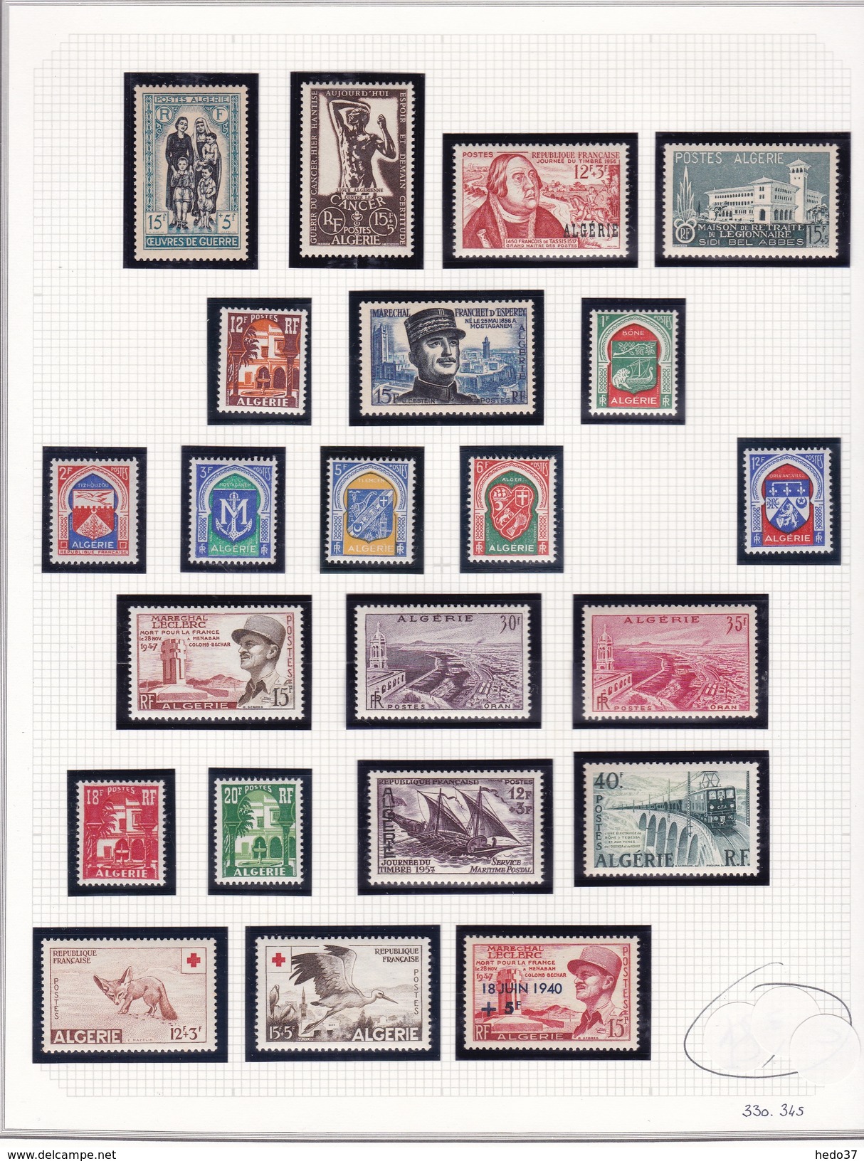 Algérie - Collection Vendue Page Par Page - Timbres Neufs */** / Oblitérés- Qualité B/TB - Gebruikt