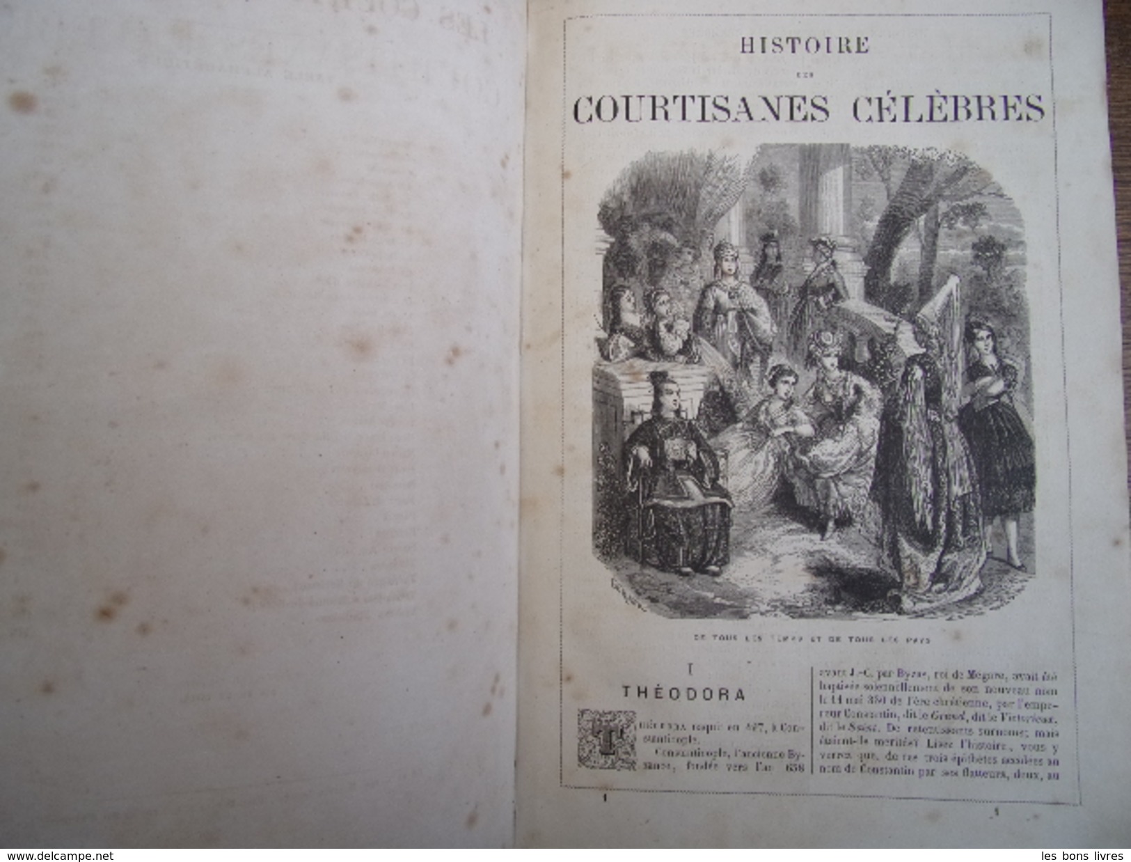 HISTOIRE DES COURTISANES CÉLÈBRES H. De Kock Illustré, Vol In4 ( Rare ) - 1701-1800