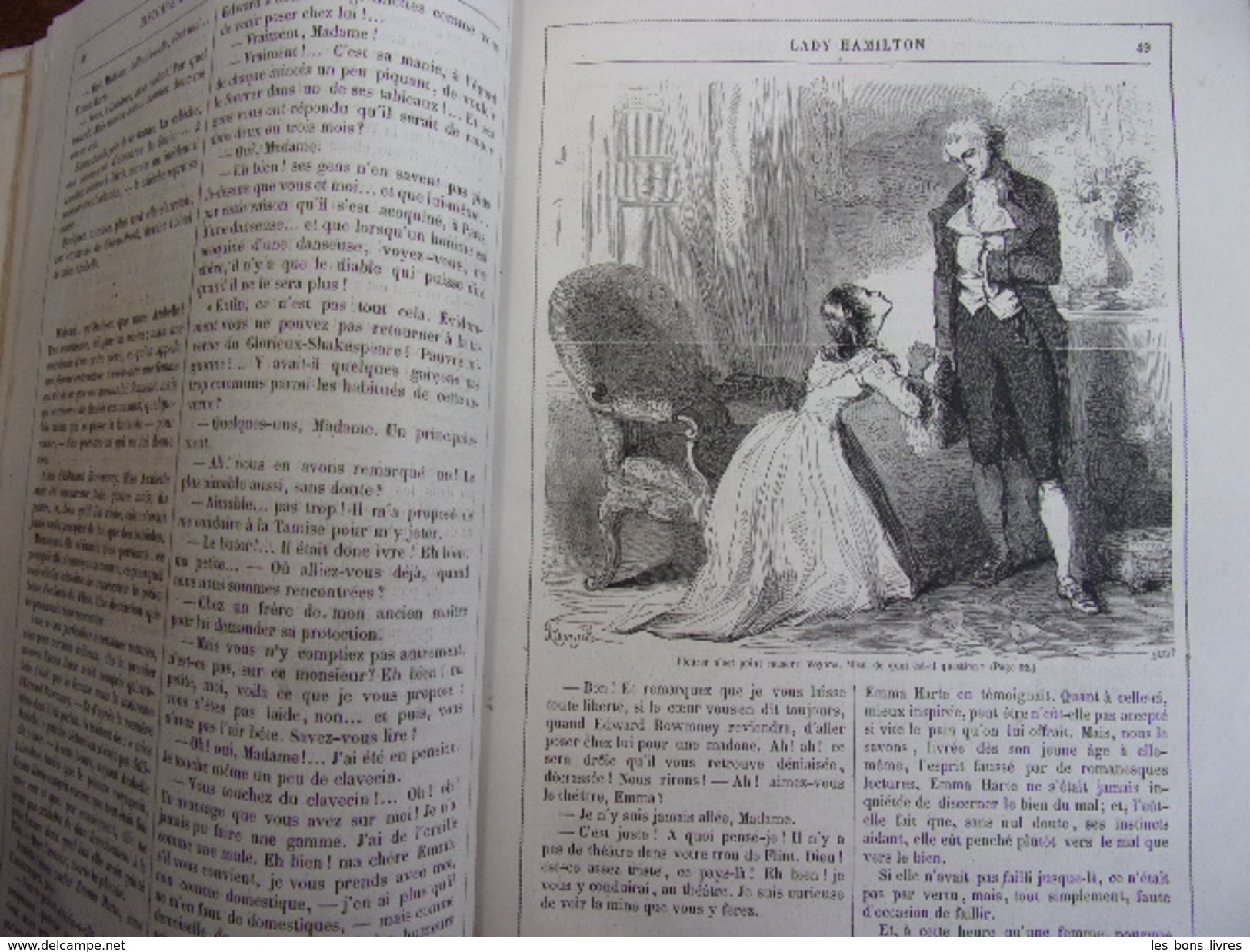 HISTOIRE DES COURTISANES CÉLÈBRES H. de Kock illustré, vol in4 ( rare )