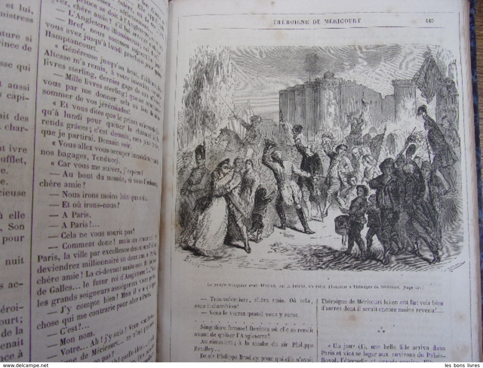 HISTOIRE DES COURTISANES CÉLÈBRES H. de Kock illustré, vol in4 ( rare )