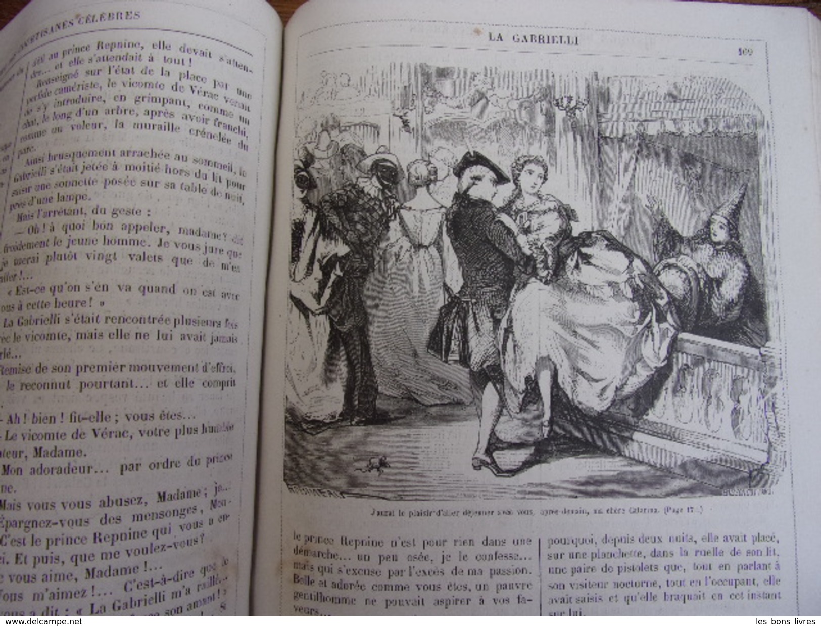 HISTOIRE DES COURTISANES CÉLÈBRES H. de Kock illustré, vol in4 ( rare )