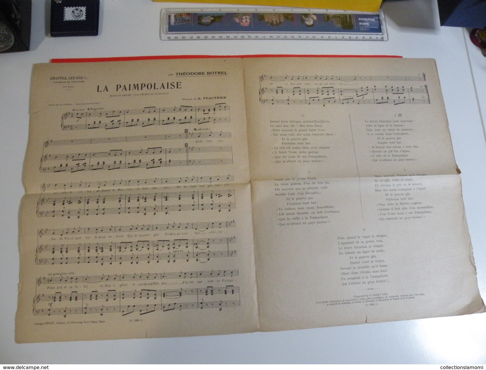 La Paimpolaise (Chansons Bretagne) (Théodore Botrel)-(Musique E. Feautrier) (Chansons Des Pêcheurs D'Islande) - Chansonniers