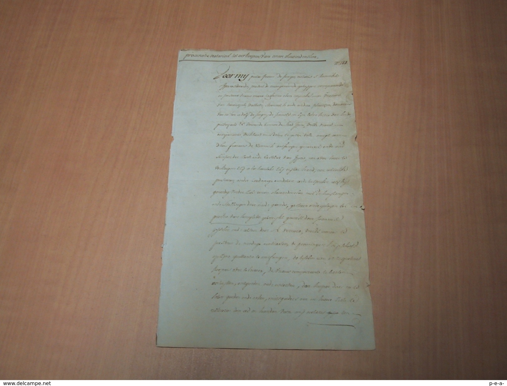 Hooglede - Notarieel Document Ivm Verkoop 't Hogemolen - Manuscritos