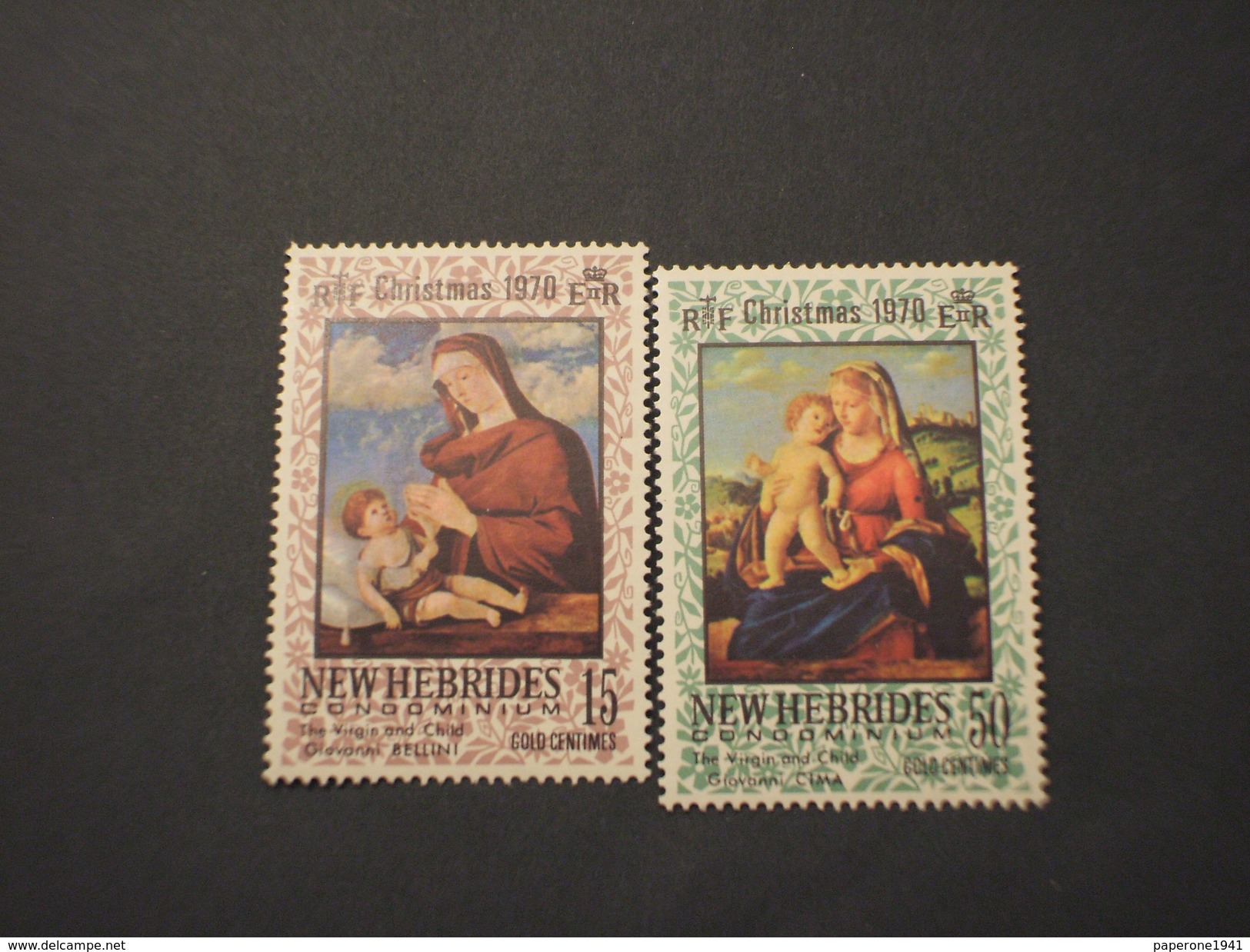NEW HEBRIDES - 1970 QUADRI NATALE  2 VALORI  - NUOVI(++) - Unused Stamps