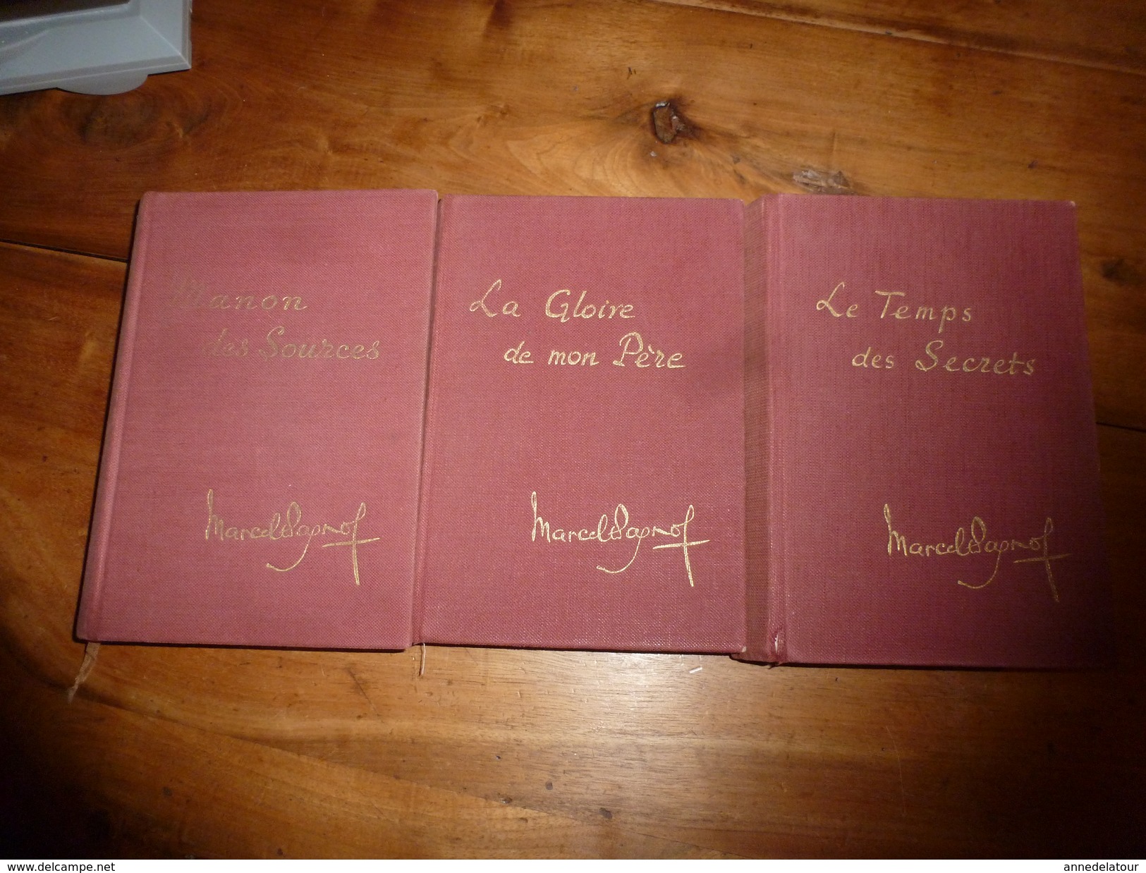 1961-62-64 : Lot De 3 Livres De Marcel Pagnol ----> Manon Des Sources,La Gloire De Mon Père,Le Temps Des Secrets. - Lots De Plusieurs Livres