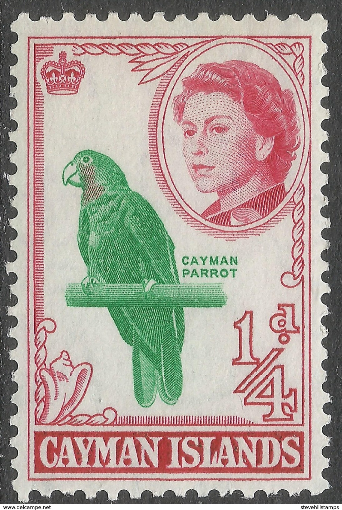 Cayman Islands. 1962-64 QEII. ¼d MH. SG 165 - Cayman Islands