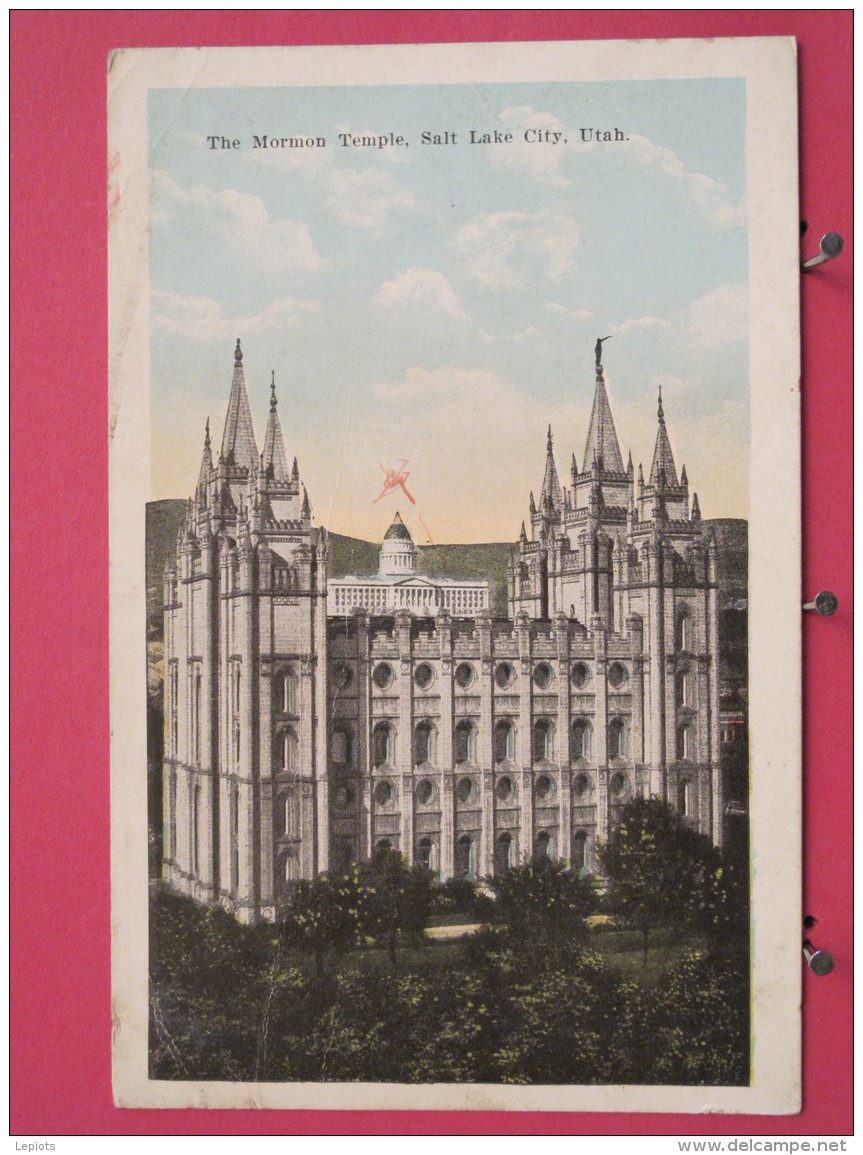 Etats-Unis - Utah - Salt Lake City - The Mormon Temple - Scans Recto-verso - Salt Lake City