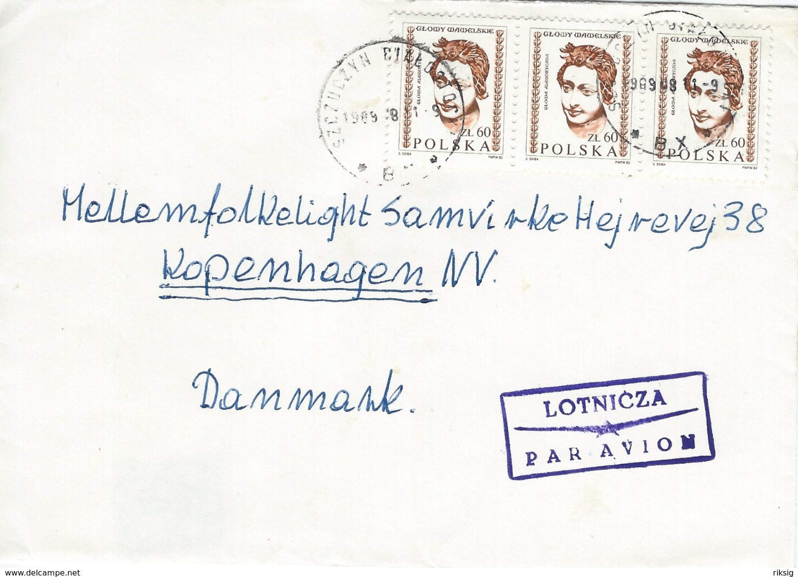 Poland - Airmail  Cover Sent To Denmark     H-896 - Unclassified