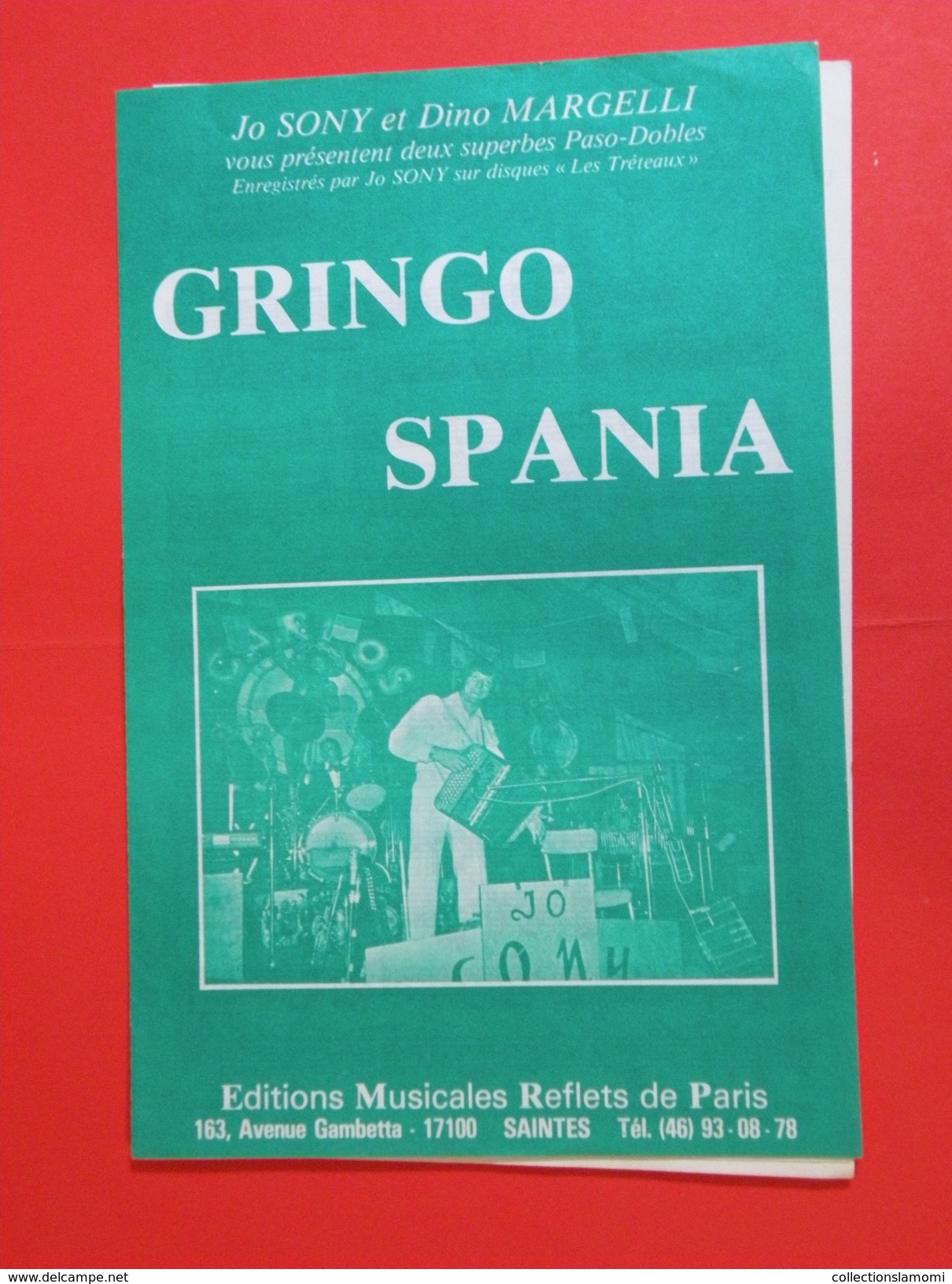 Gringo  Spania (Musique Dino Margelli)Partition - Musica Popolare