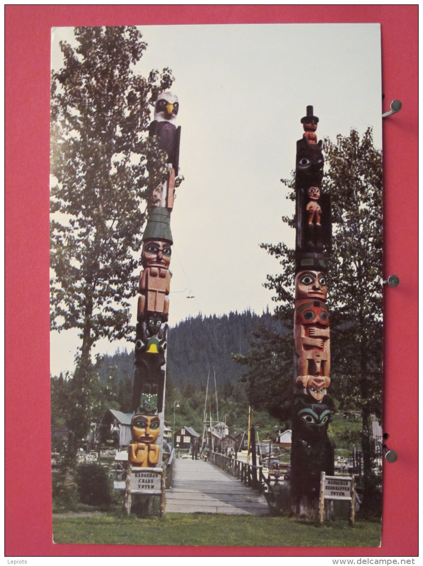 Etats-Unis - Alaska - Wrangell - Totem Poles On Chief Shakes Island - Excellent état - Scans Recto-verso - Autres & Non Classés