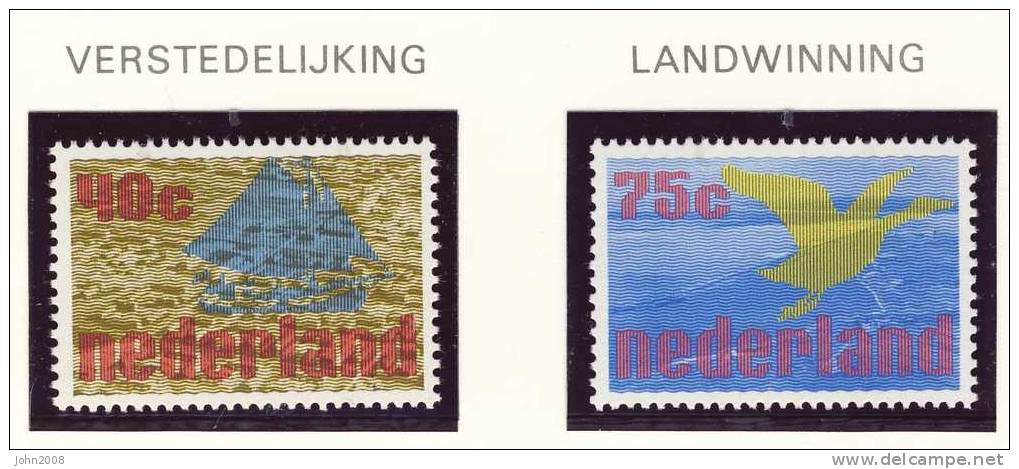 Niederlande / Netherlands 1976 : Mi 1079-1080 *** - Zuiderzeeproject - Ongebruikt