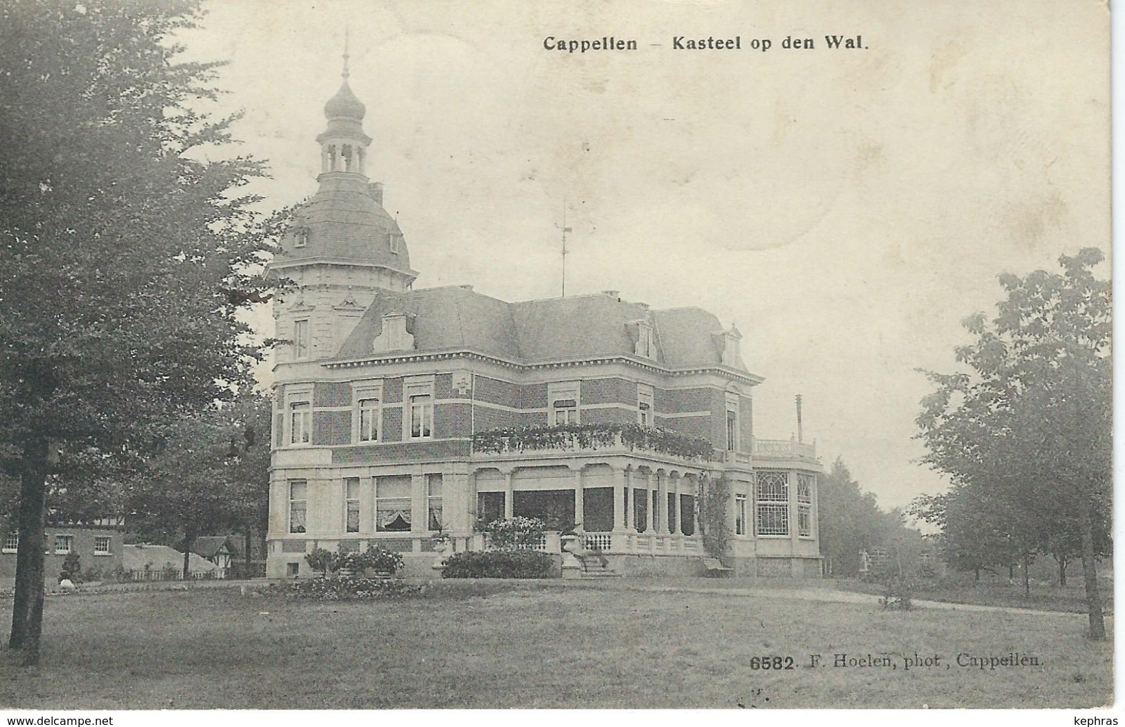 CAPPELLEN - KAPELLEN : Kasteel Op Den Wal - Cachet De La Poste 1914 - Kapellen